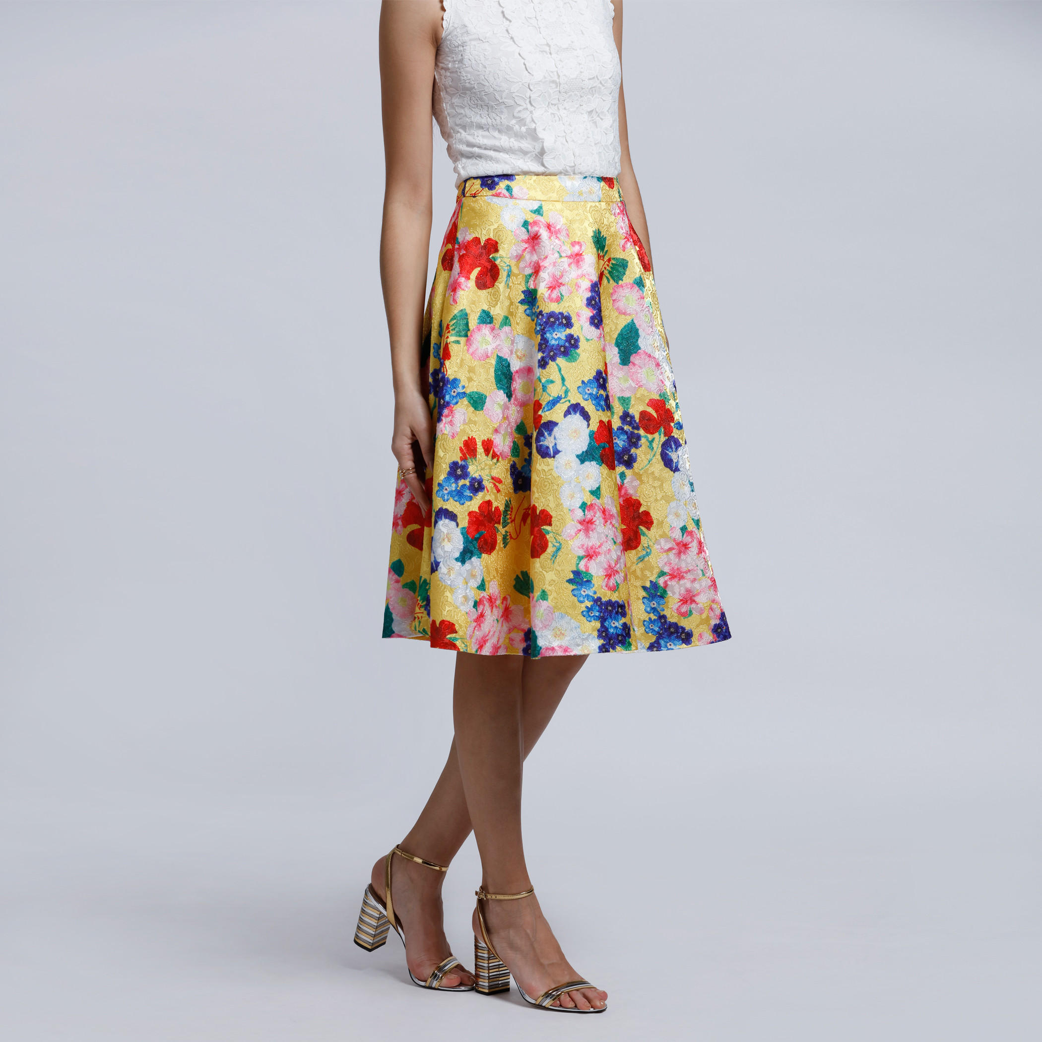Elle Printed Skirt with Elasticised Waistband-women-clothing-bottoms-skirts-image-3
