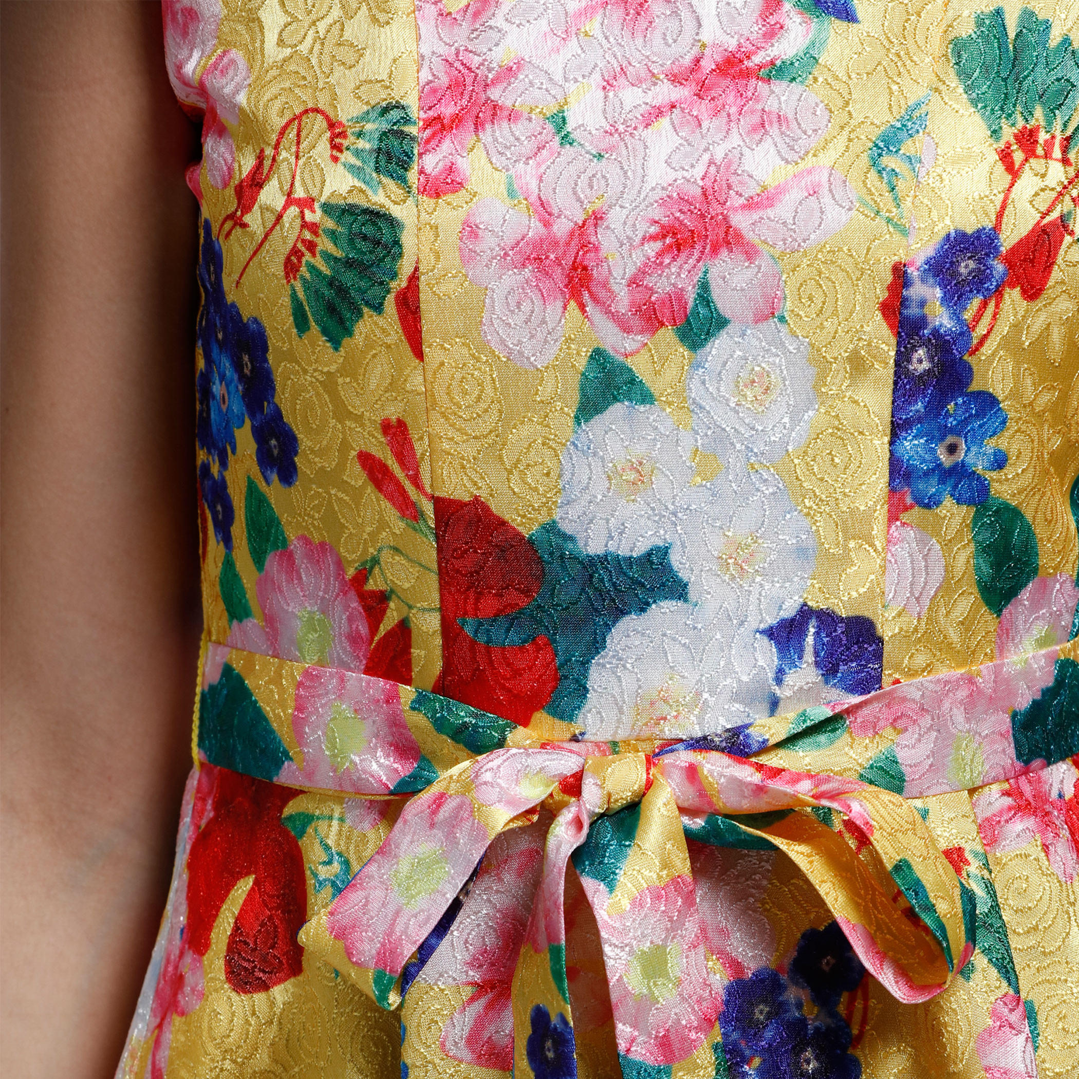 Elle Printed Sleeveless Dress with Boat Neck-women-clothing-dresses-image-4