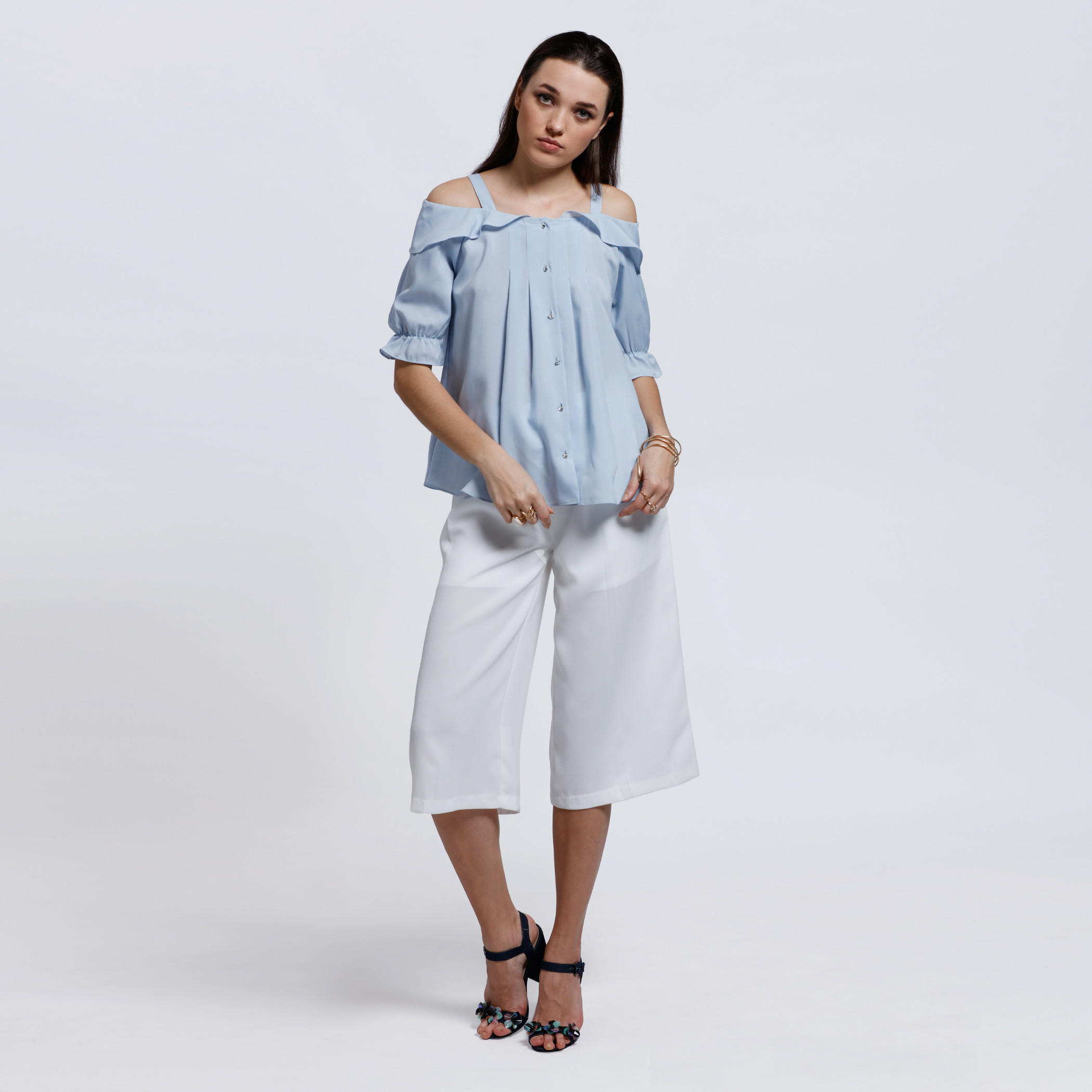 Elle Textured Culottes-women-clothing-bottoms-trousers-image-5