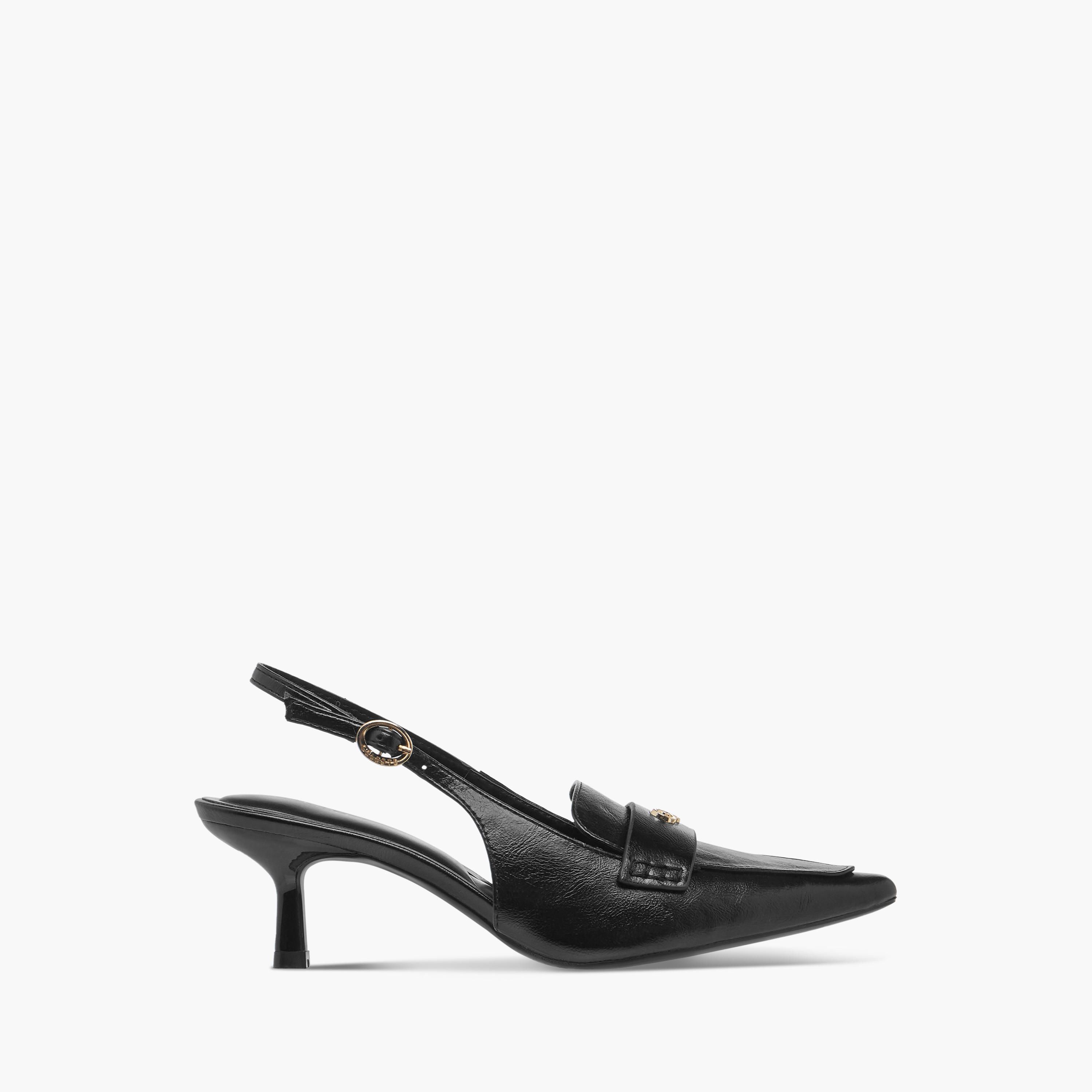 Celeste Women's Logo Detail Slingback Shoes with Buckle Closure-women-shoes-heels-image-3