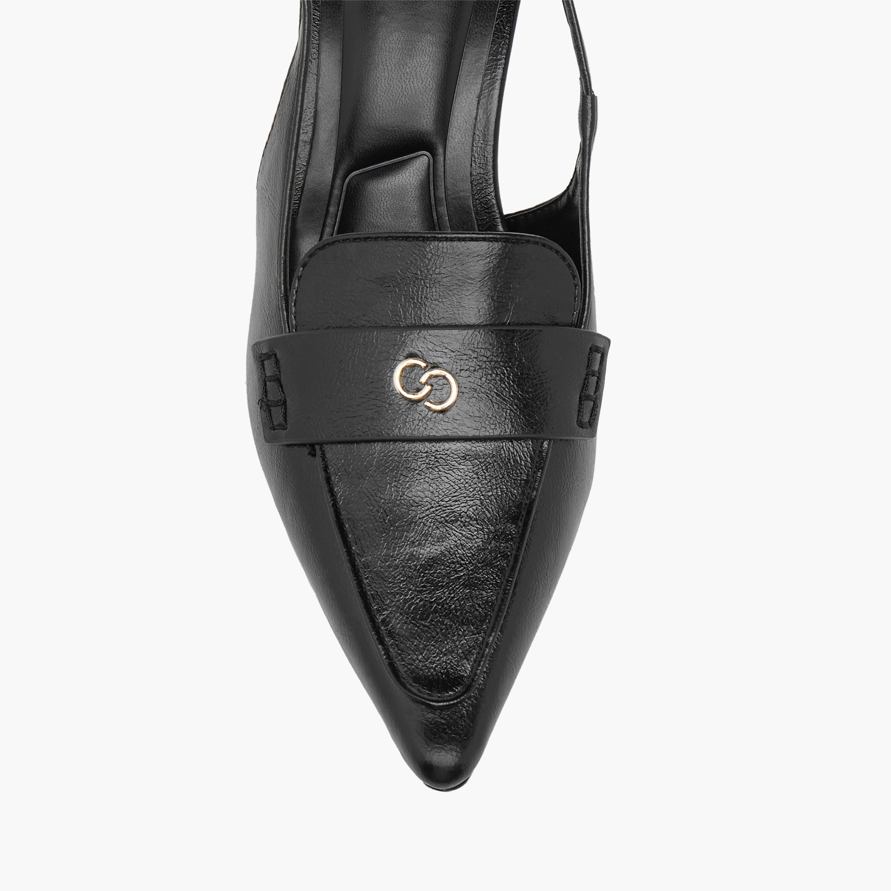 Celeste Women's Logo Detail Slingback Shoes with Buckle Closure-women-shoes-heels-image-4