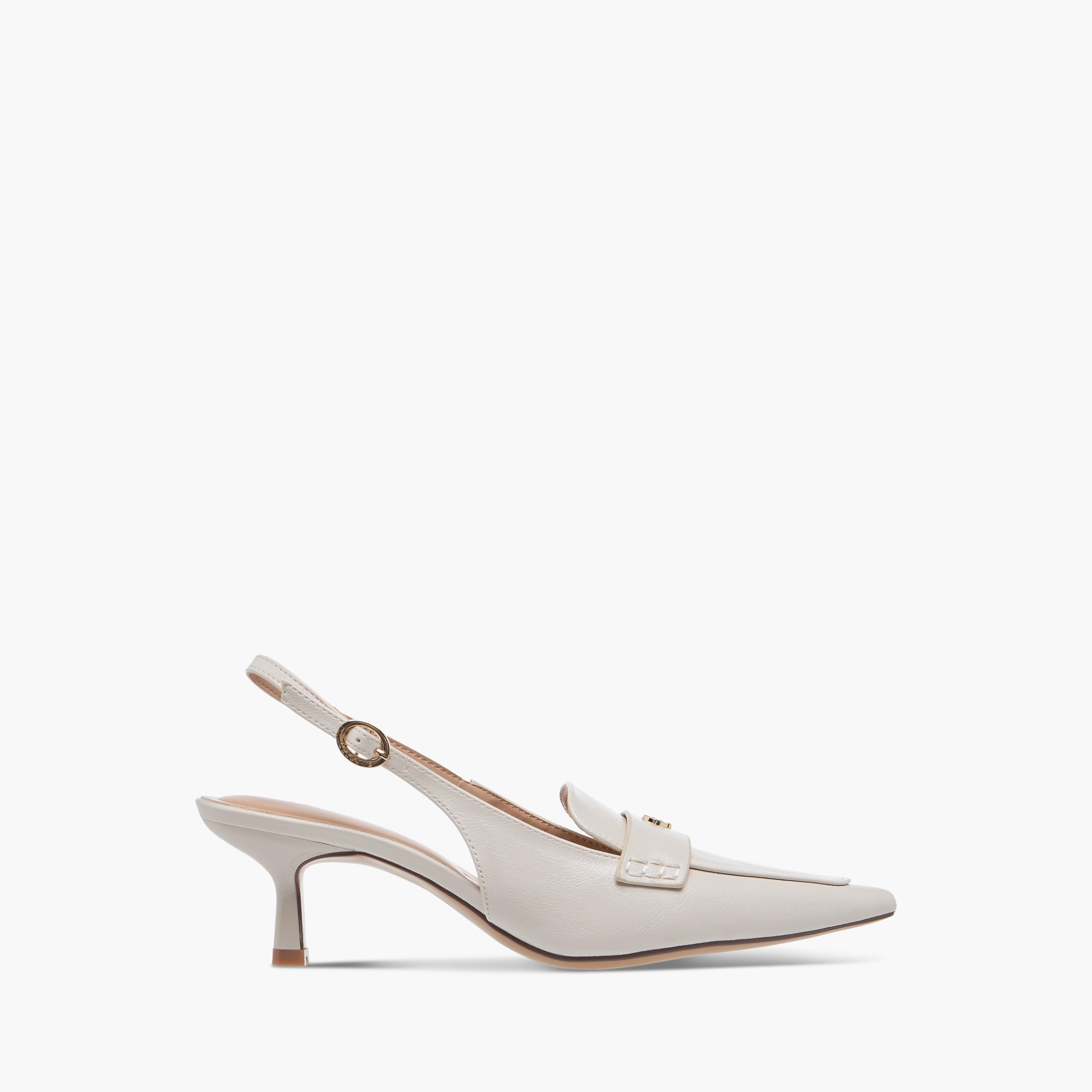 Celeste Women's Logo Detail Slingback Shoes with Buckle Closure-women-shoes-heels-image-3