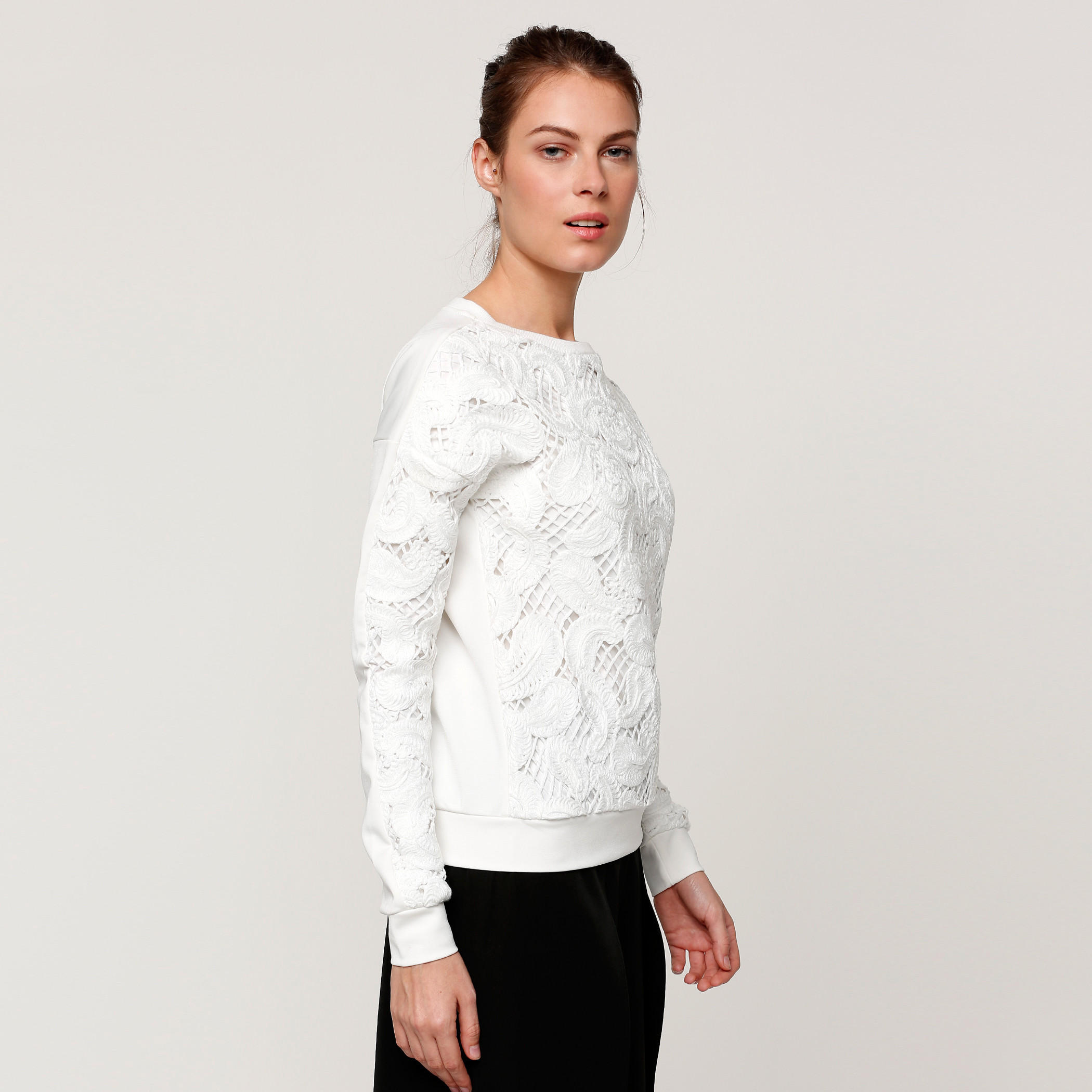 كنزة مطرزة بياقة مستديرة وأكمام طويلة من إيل-women-clothing-cardigansandjumpers-jumpers-image-8
