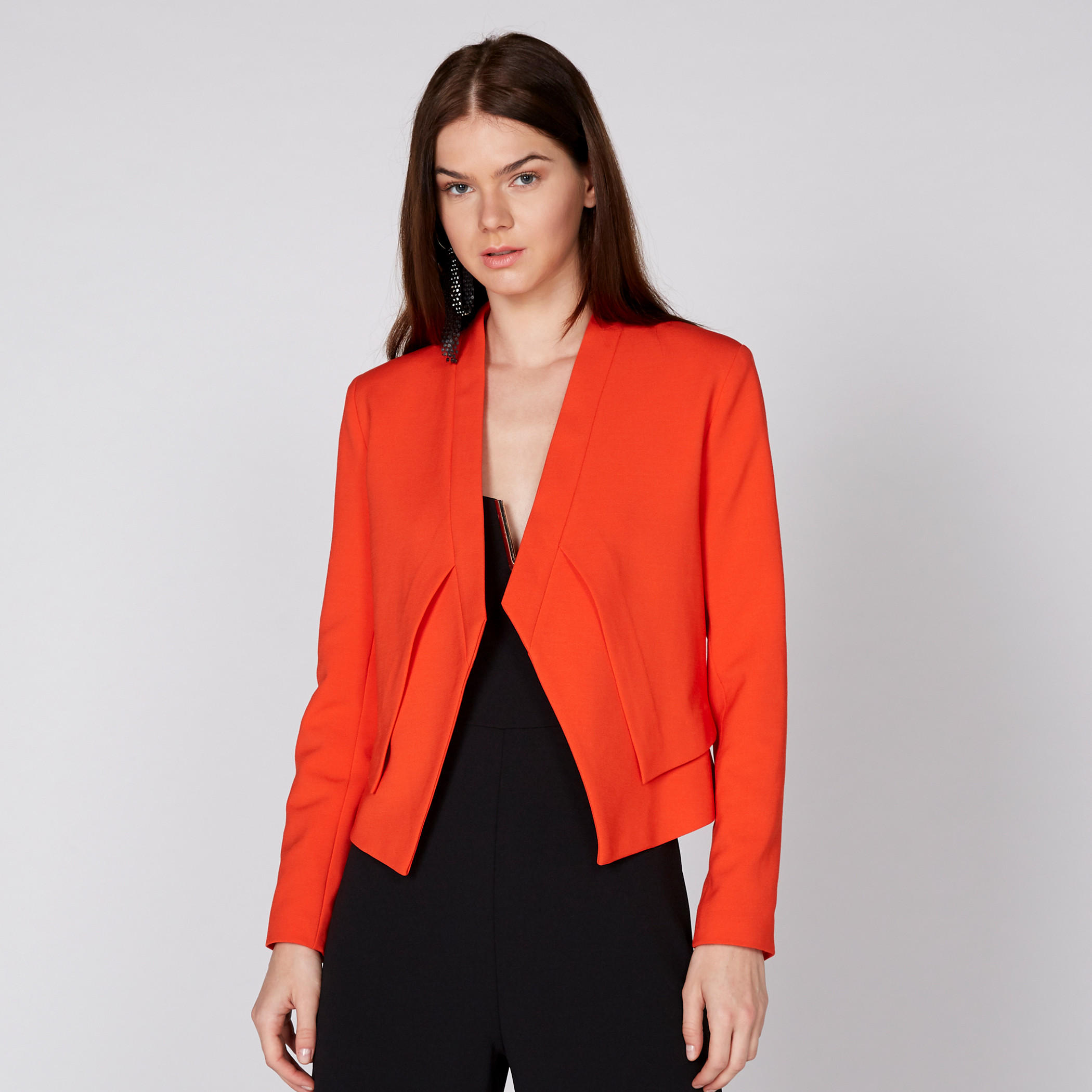 Elle Open Front Jacket with Long Sleeves-women-winterwear-coatsandjackets-jackets-image-1