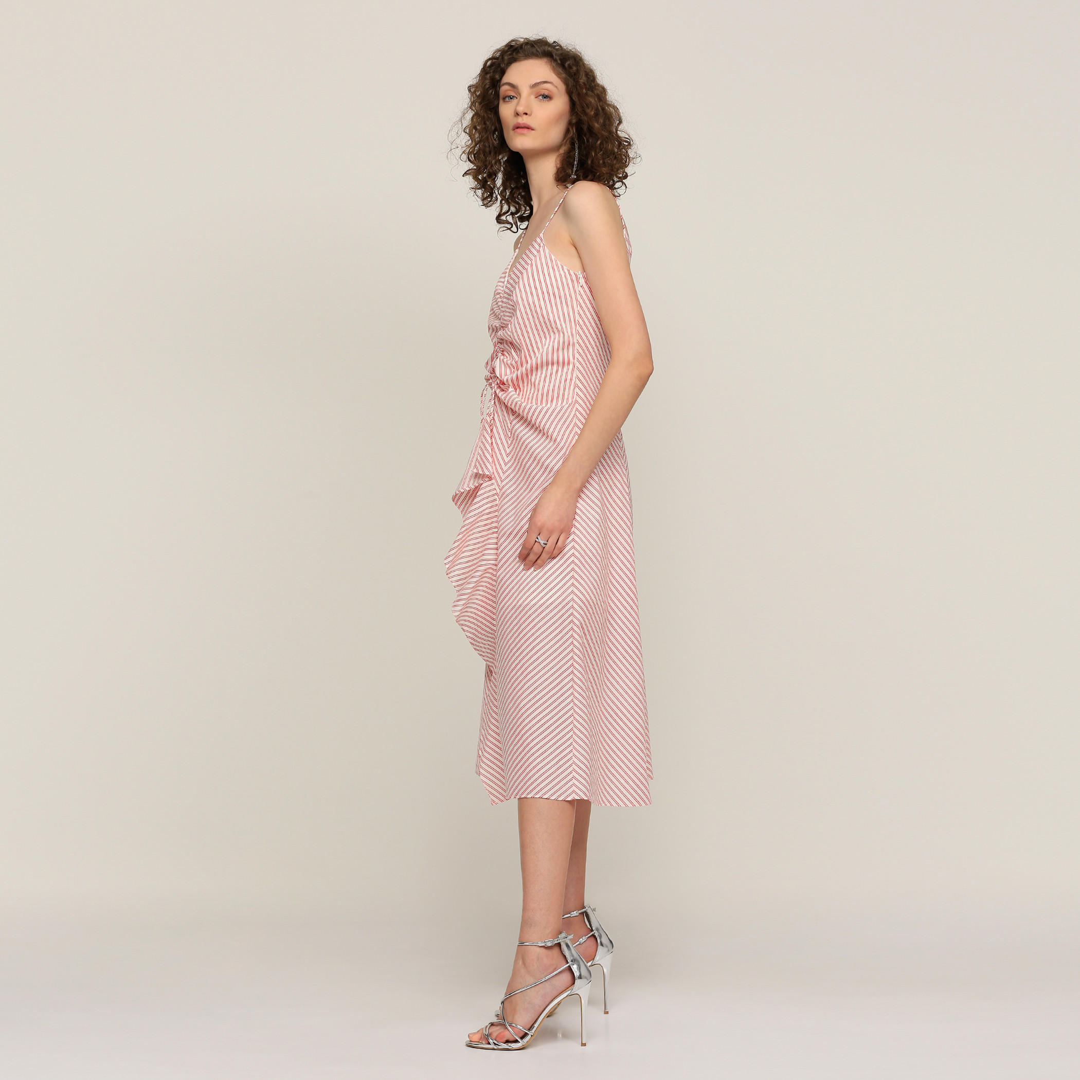 فستان متوسط الطول بحمّالات رفيعة من إيل-women-clothing-dresses-image-3