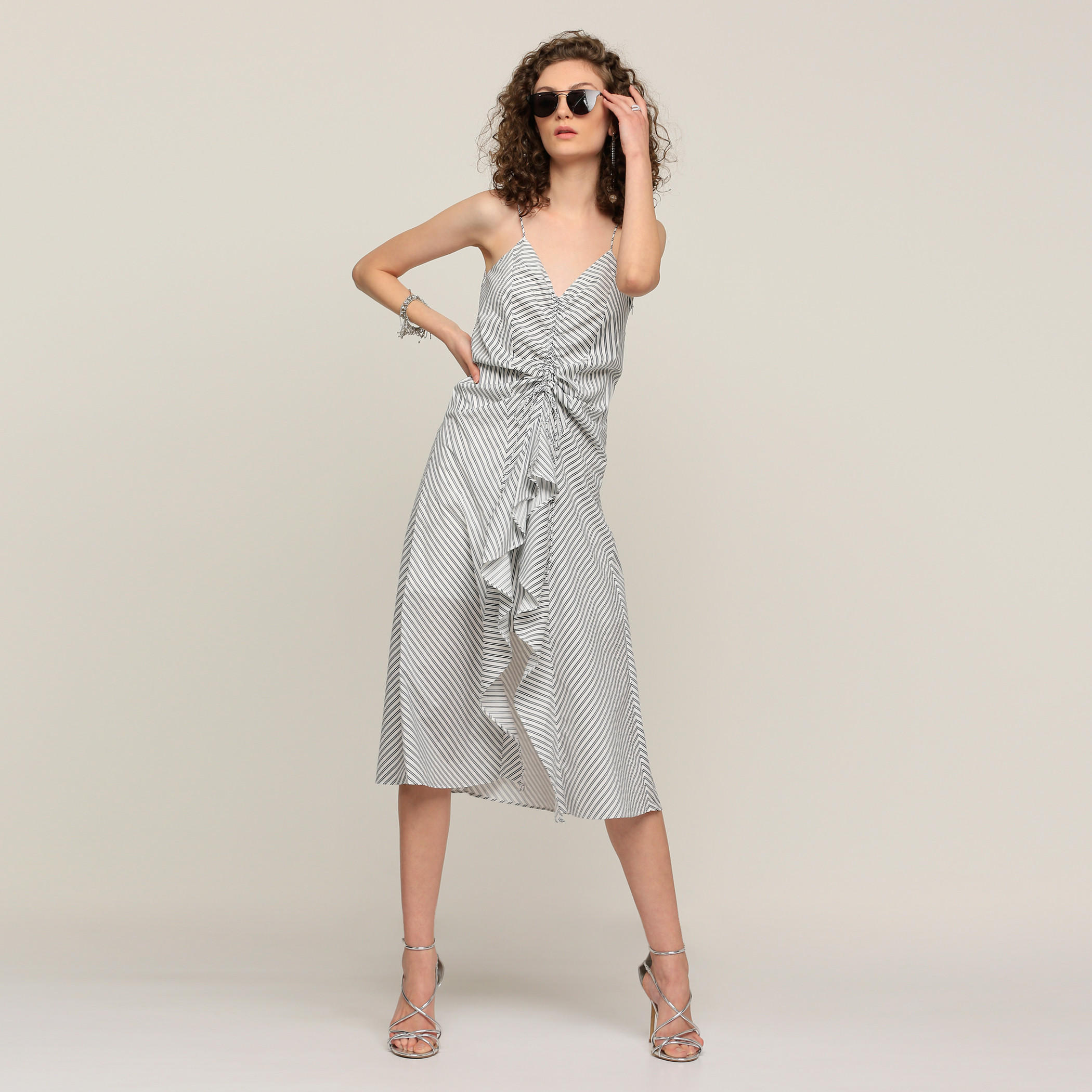 فستان متوسط الطول بحمّالات رفيعة من إيل-women-clothing-dresses-image-10