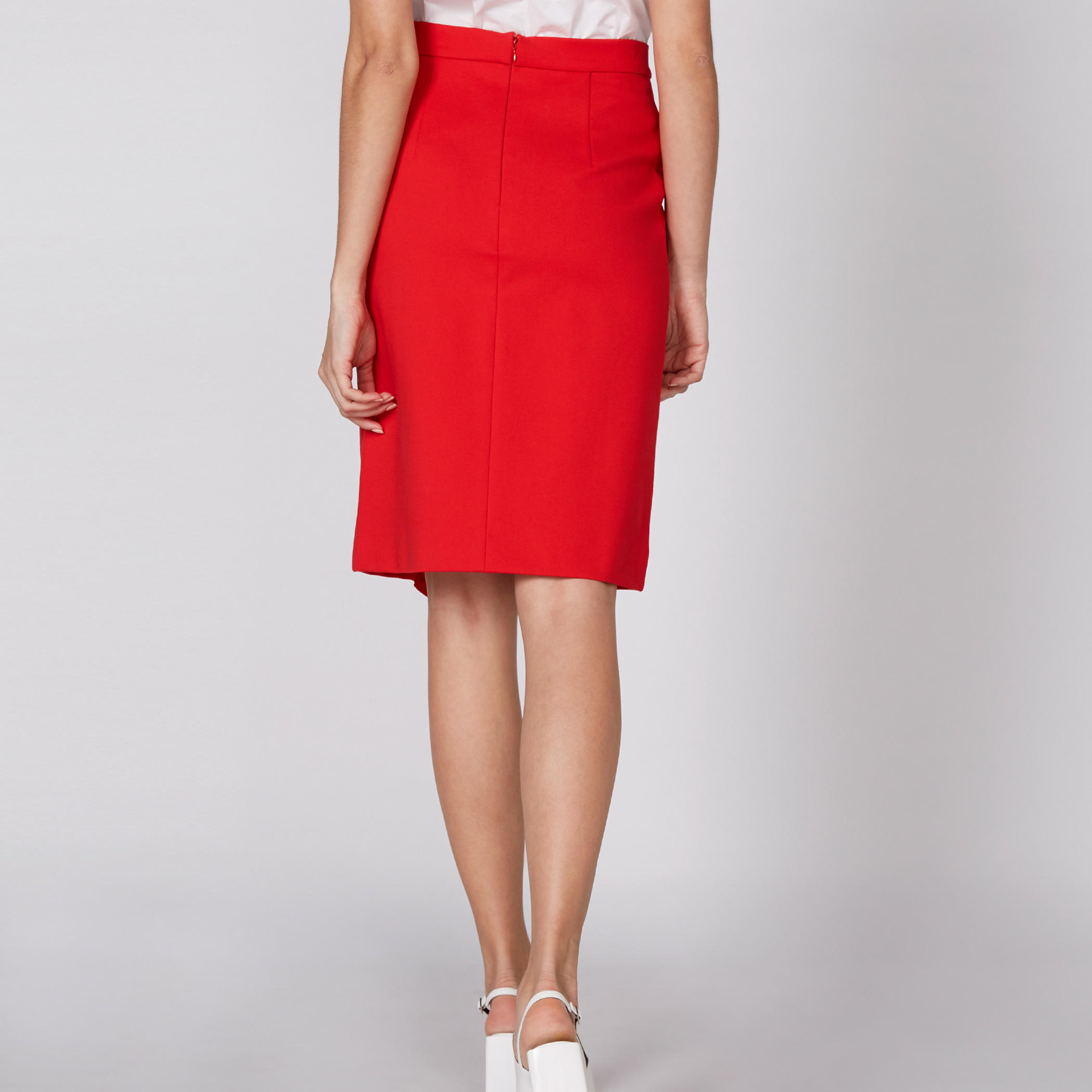 تنورة بخصر مطّاطي وتفاصيل كشكش من إيل-women-clothing-bottoms-skirts-image-4