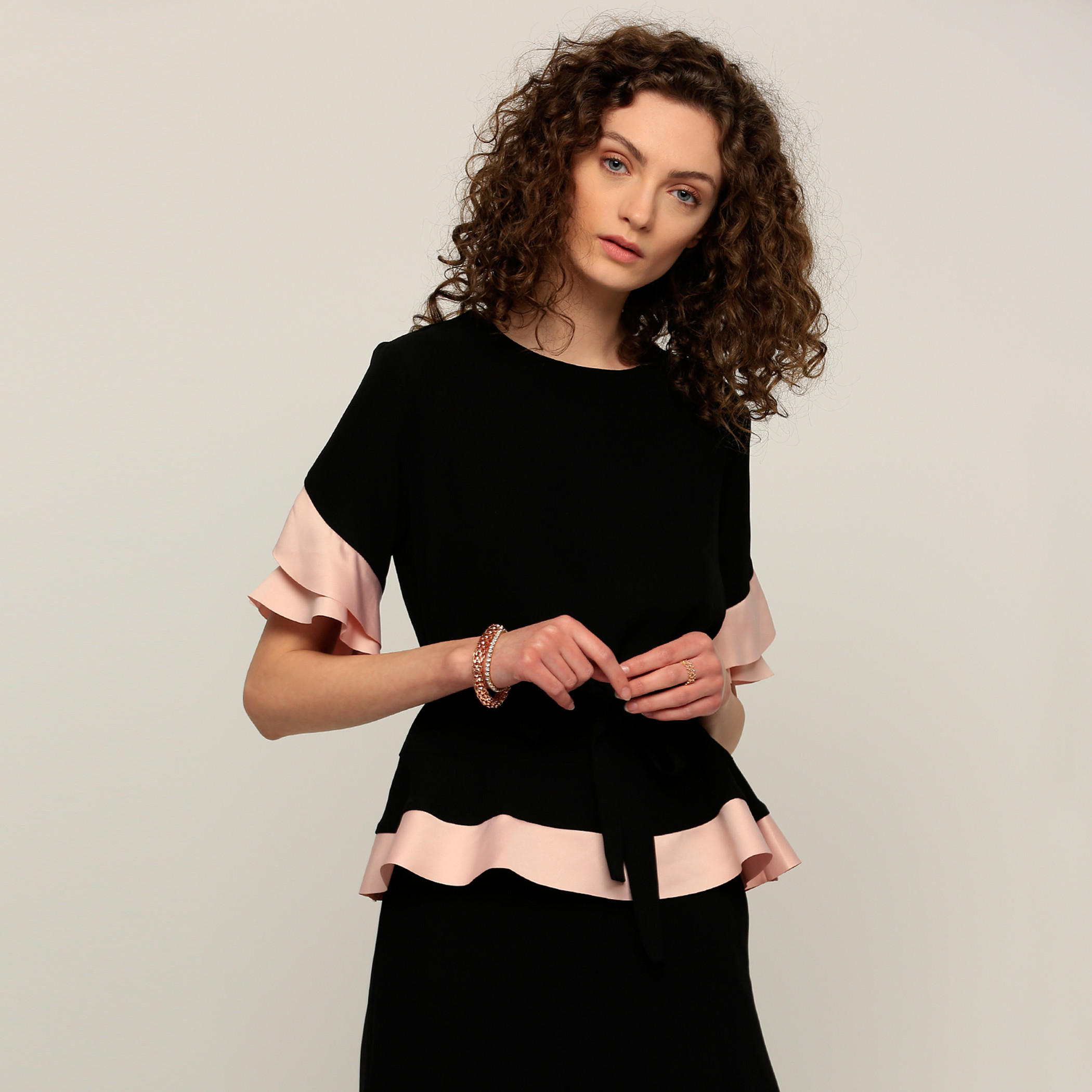 Elle Round Neck Top with Short Sleeves-women-clothing-shirtsandblouses-blouses-image-1