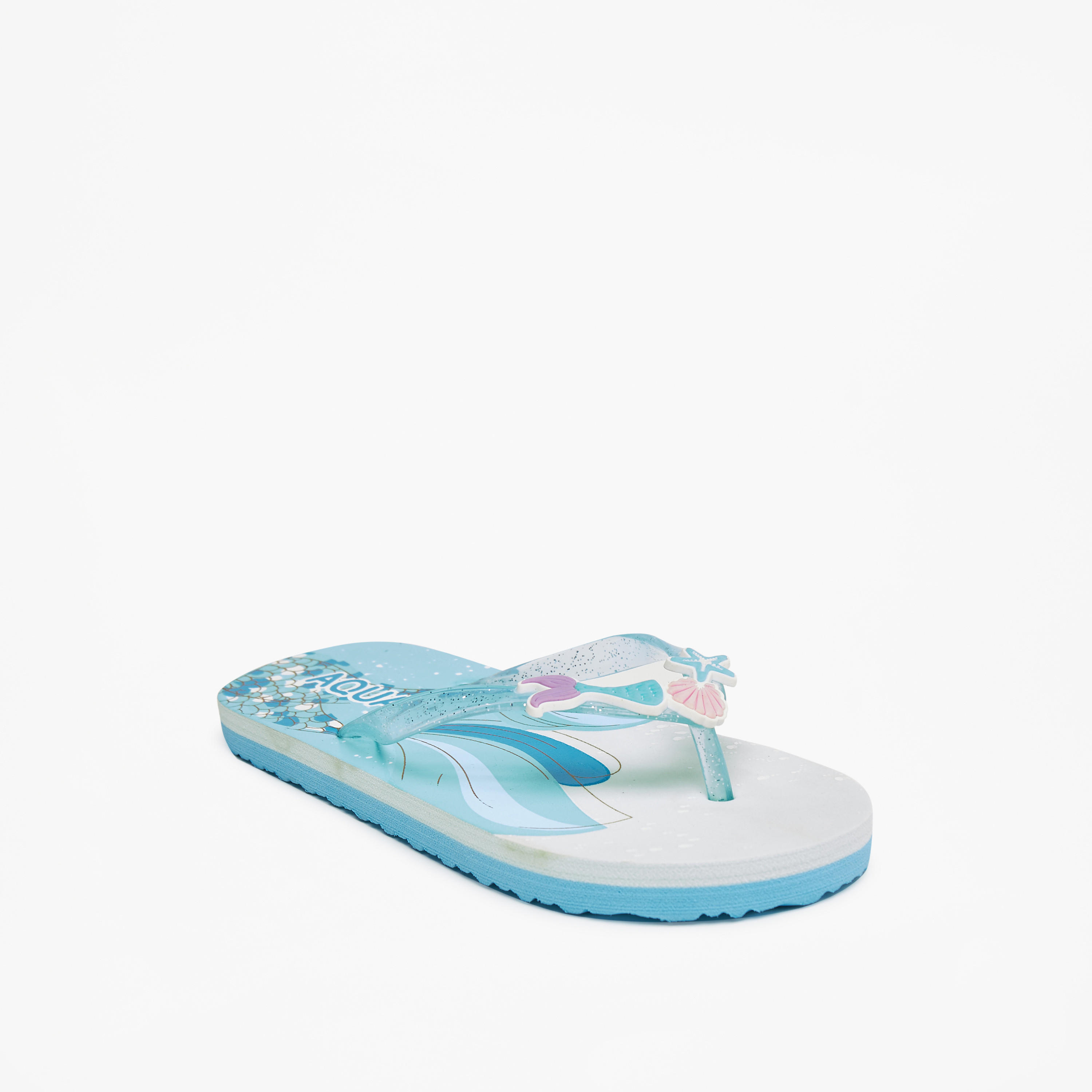 Aqua Printed Slip-On Flip Flops-girls-shoes-flipflopsandslides-image-1