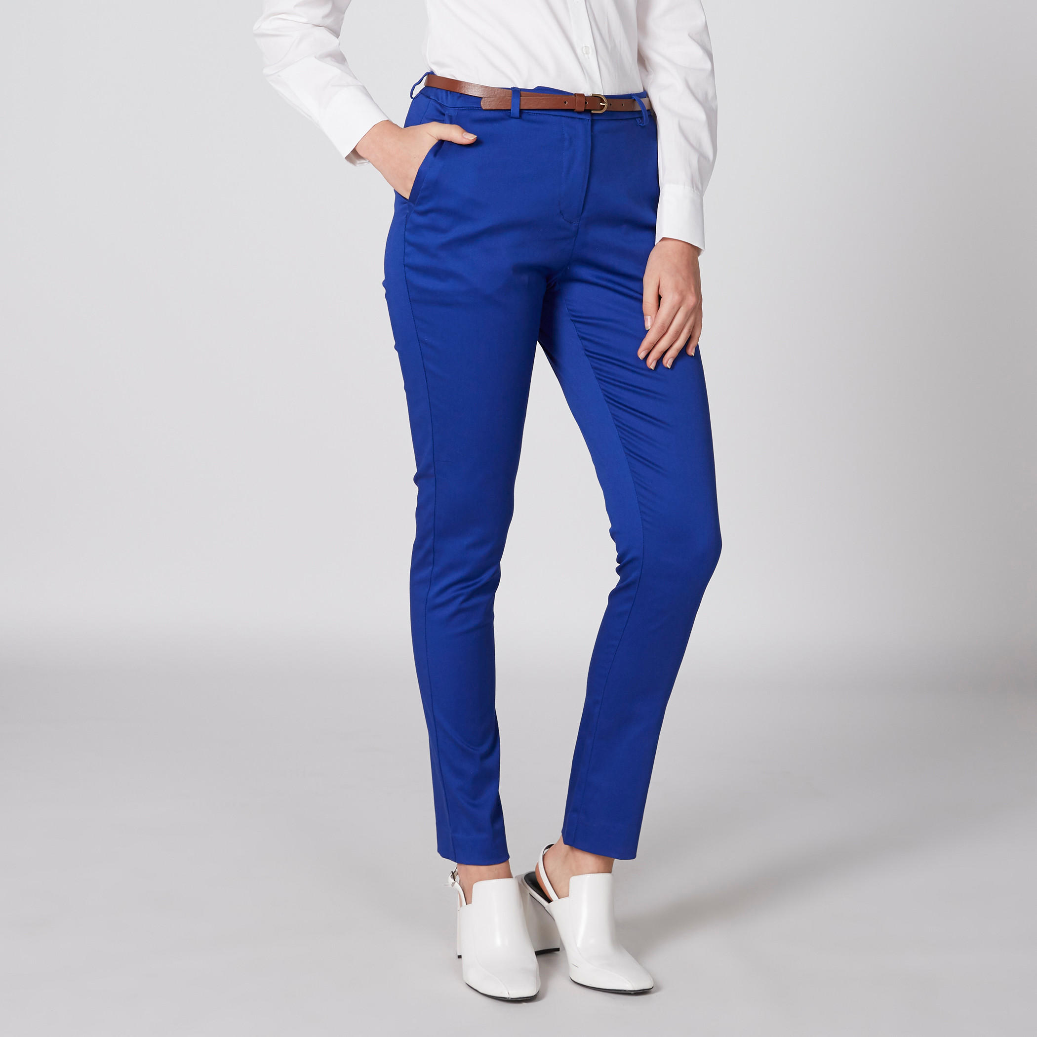 بنطال طويل بجيوب وحزام من إيل-women-clothing-bottoms-trousers-image-3