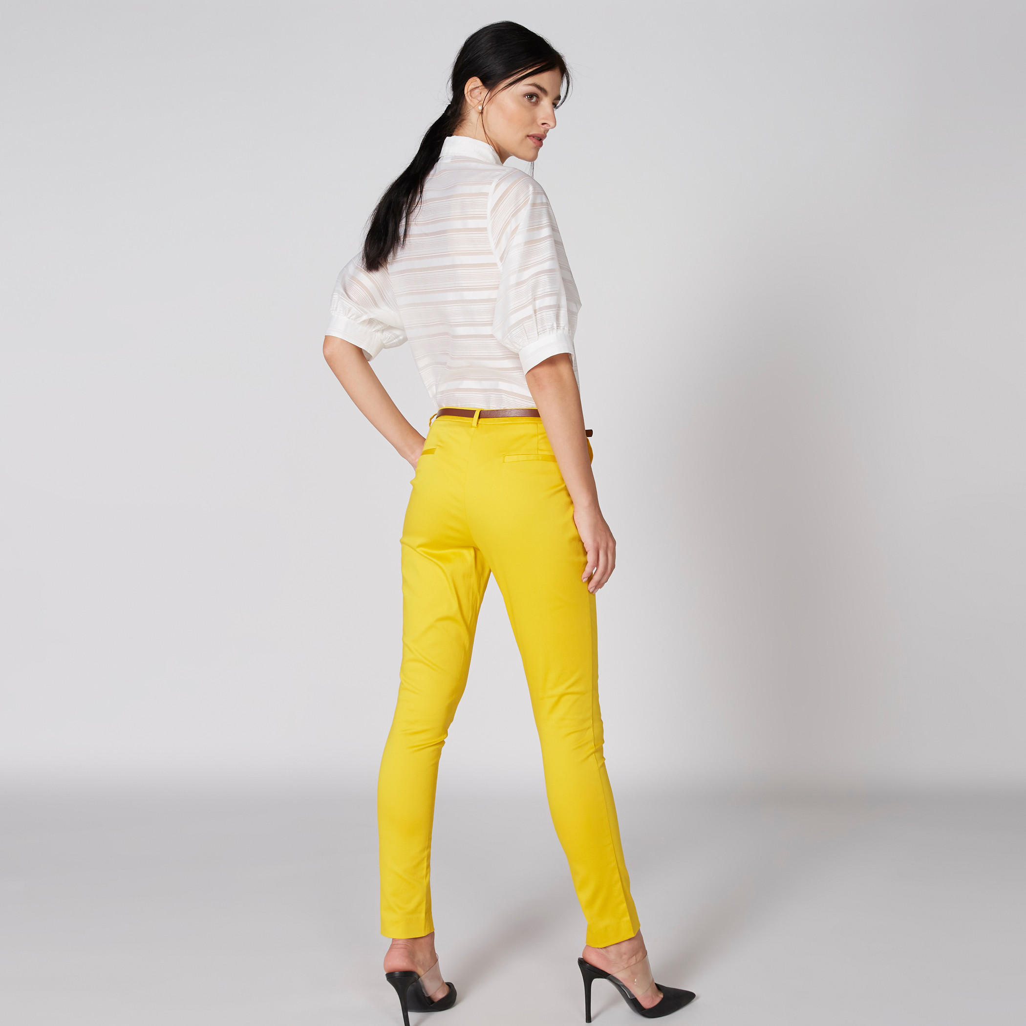 بنطال طويل بجيوب من إيل-women-clothing-bottoms-trousers-image-1