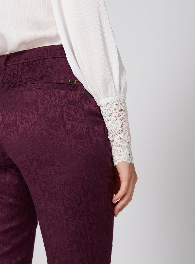 بنطال طويل بارز الملمس بجيوب من إيل-women-clothing-bottoms-trousers-image-4