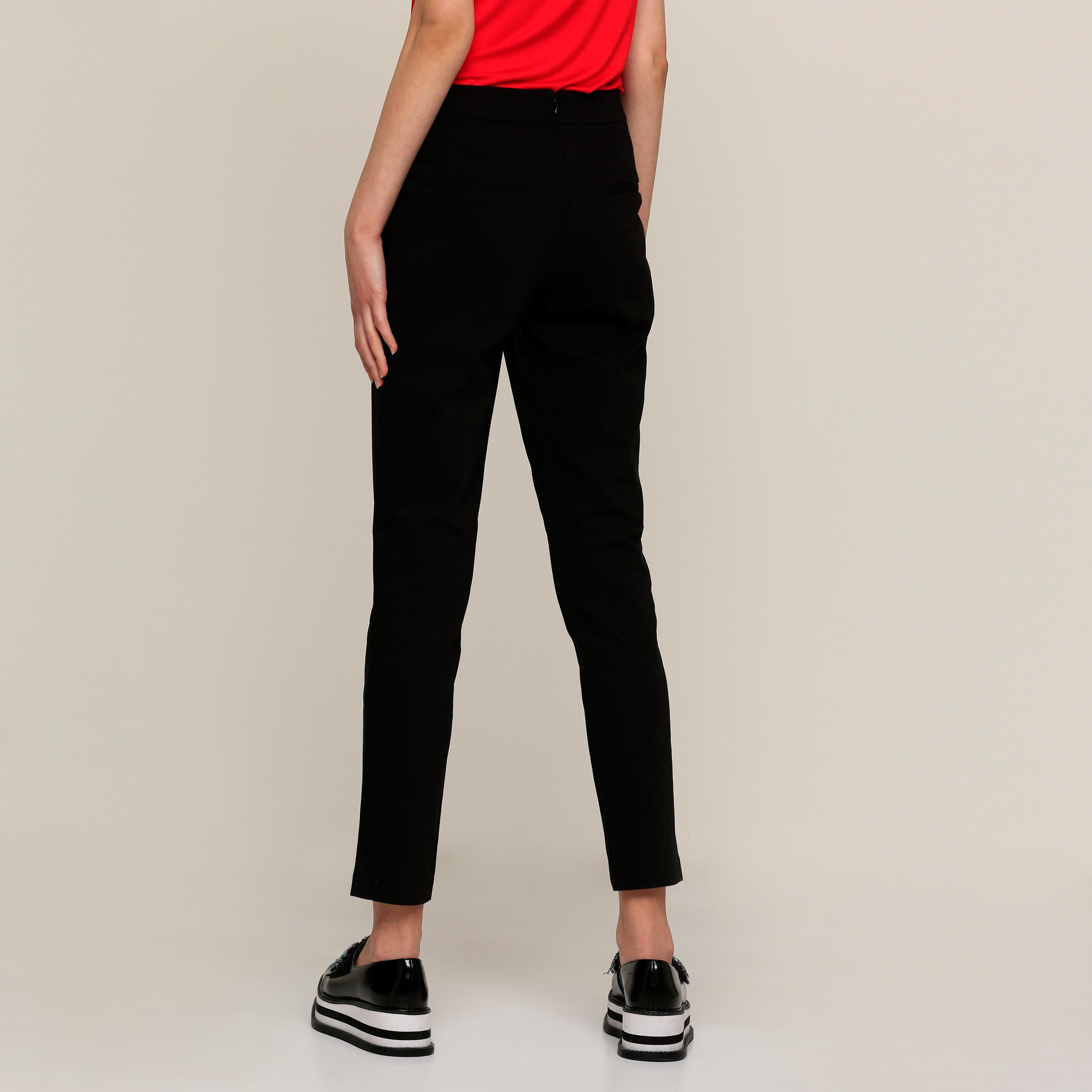 بنطال طويل بزر من إيل-women-clothing-bottoms-trousers-image-4