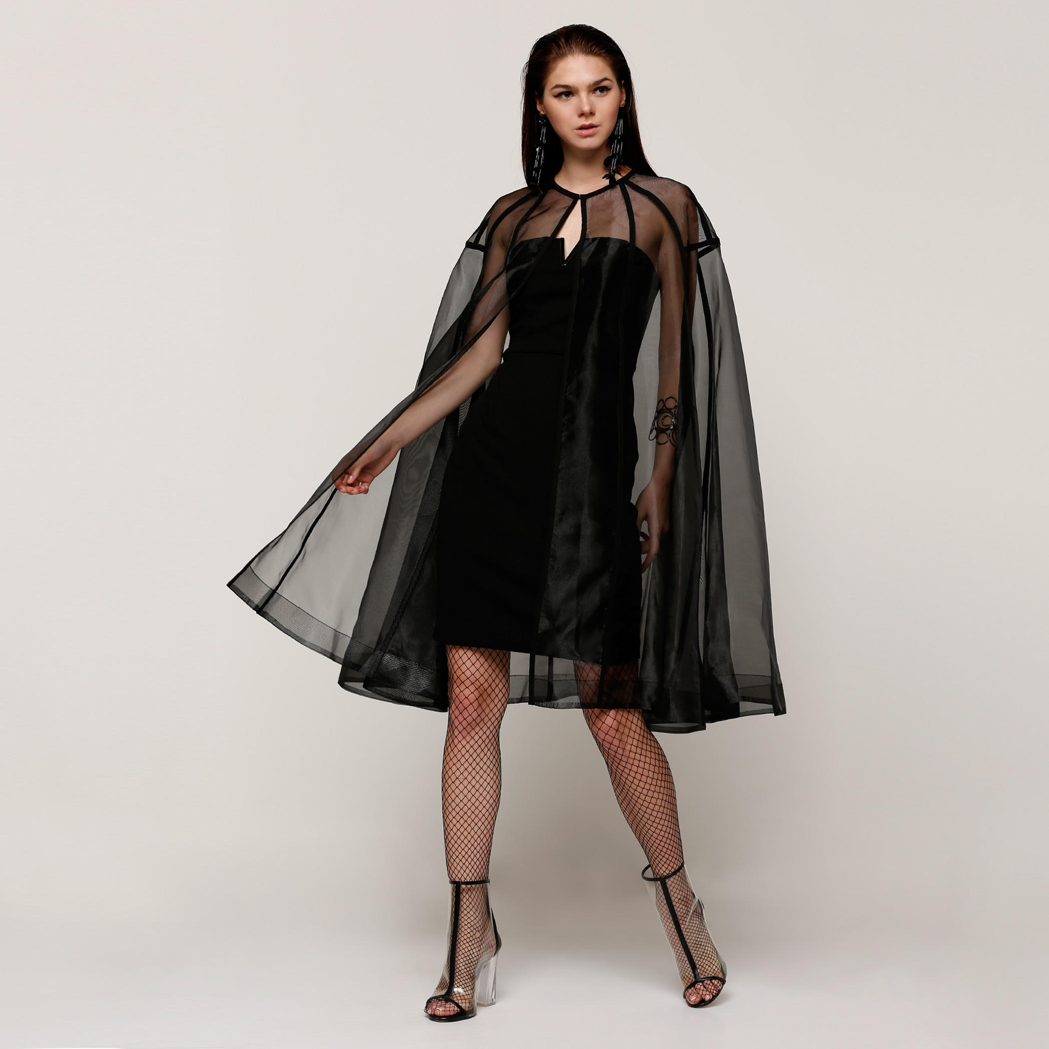 سترة كاب بتفاصيل شبكية من إيل-women-clothing-cardigansandjumpers-jumpers-image-1