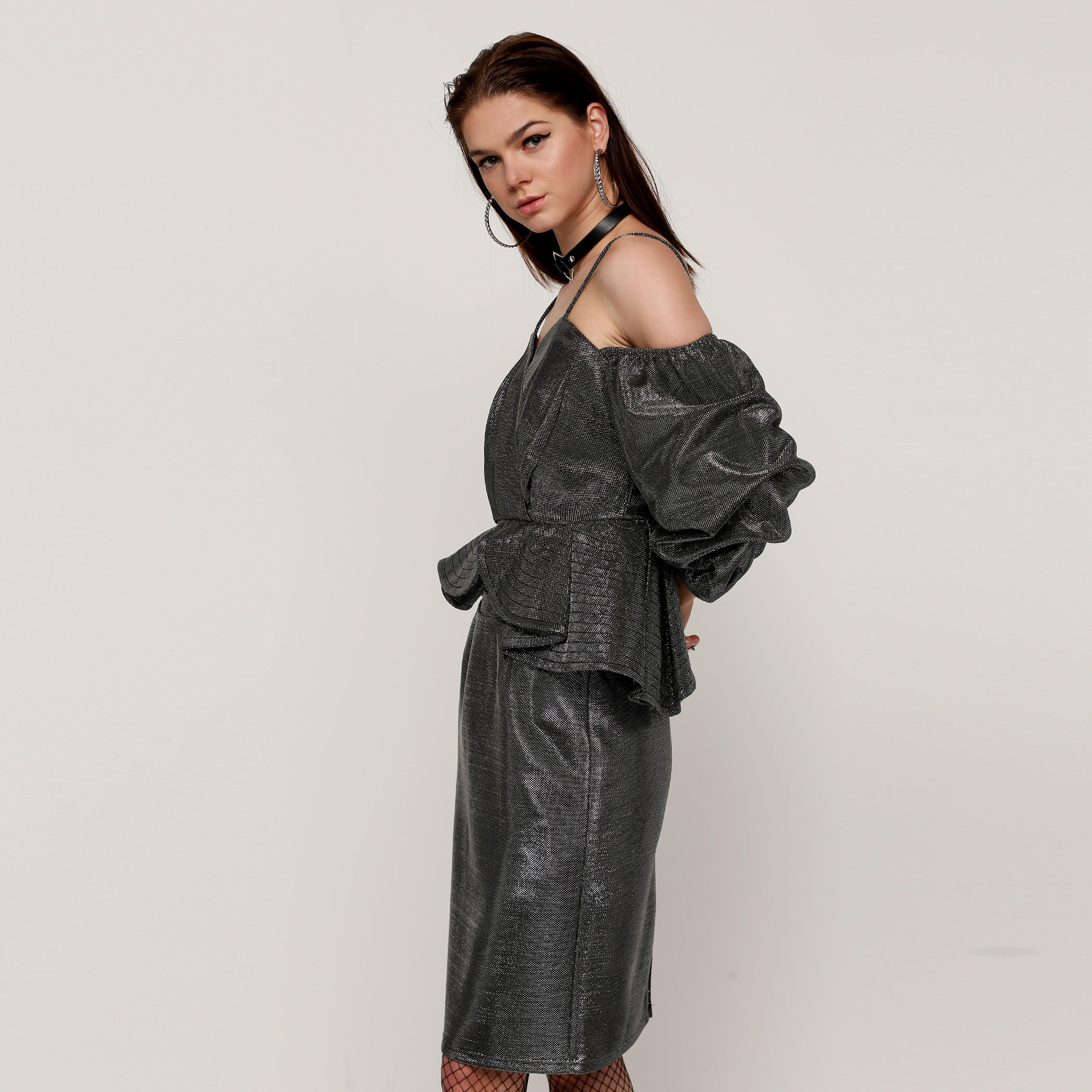 Elle Cold Shoulder Top with 3/4th Sleeves-women-clothing-shirtsandblouses-blouses-image-3