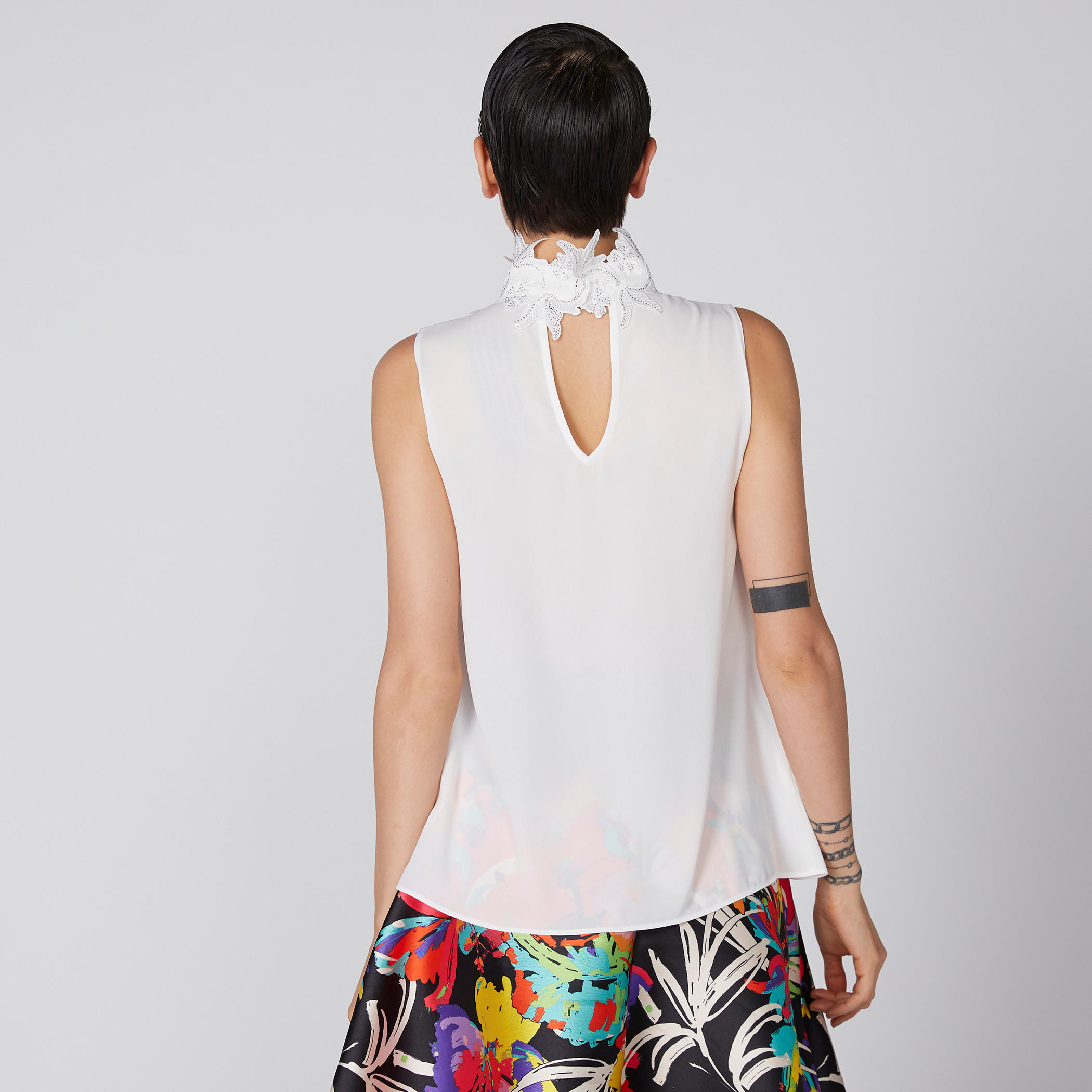 بلوزة دون أكمام بتفاصيل دانتيل من إيل-women-clothing-shirtsandblouses-blouses-image-4