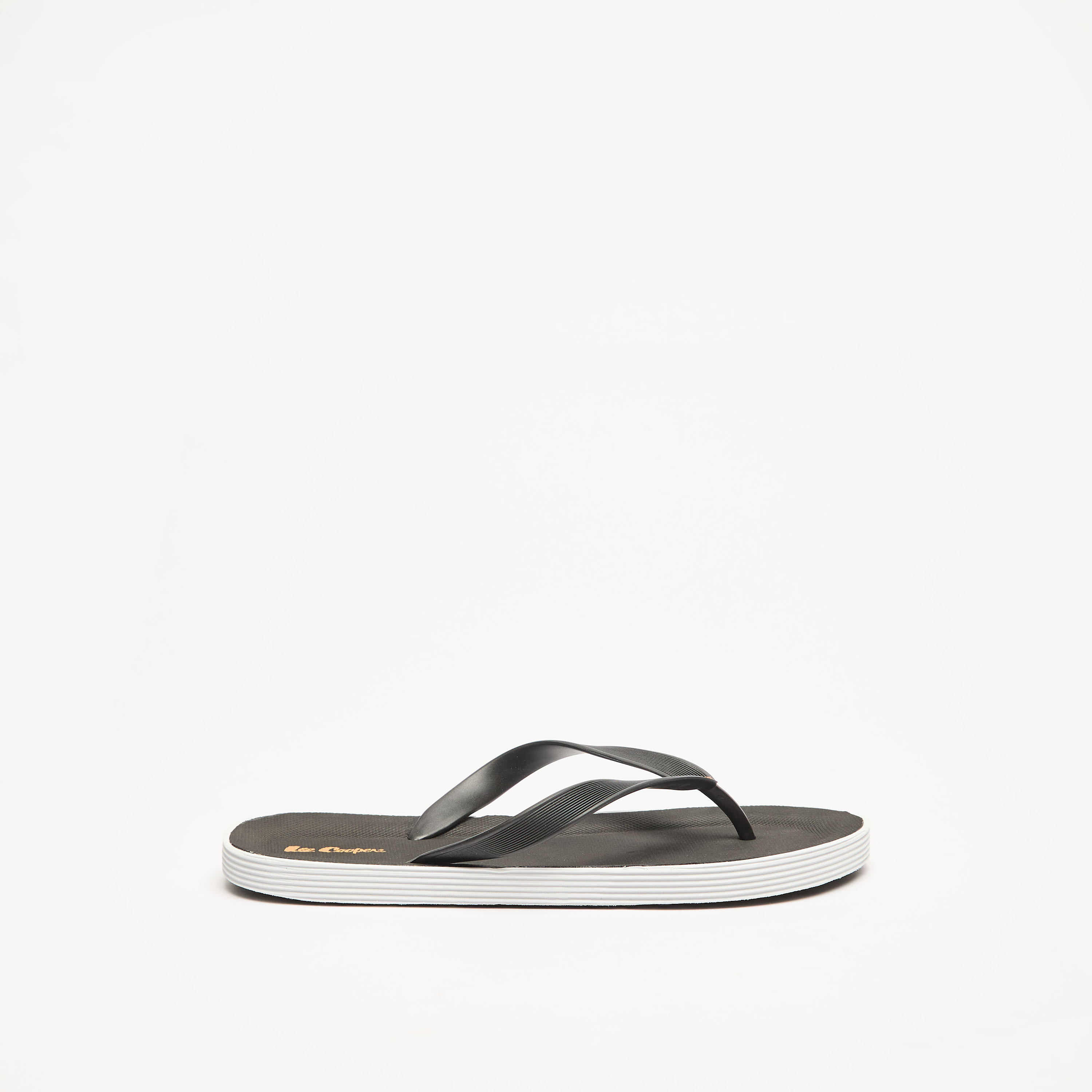 Lee Cooper Men's Solid Flip Flops-men-shoes-flipflopsandslides-image-3