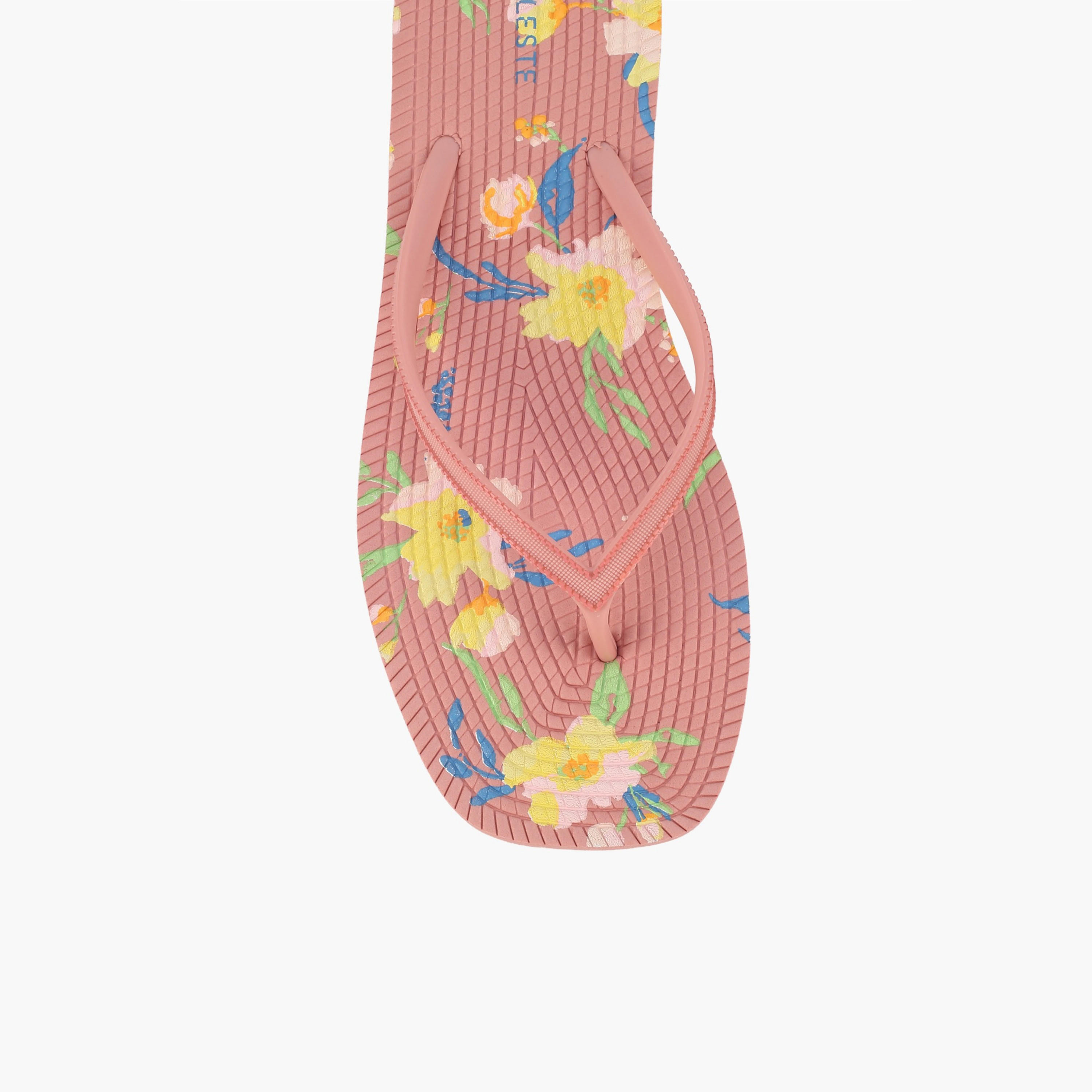 Celeste Women Floral Print Flip Flops-women-shoes-flipflopsandslides-image-3
