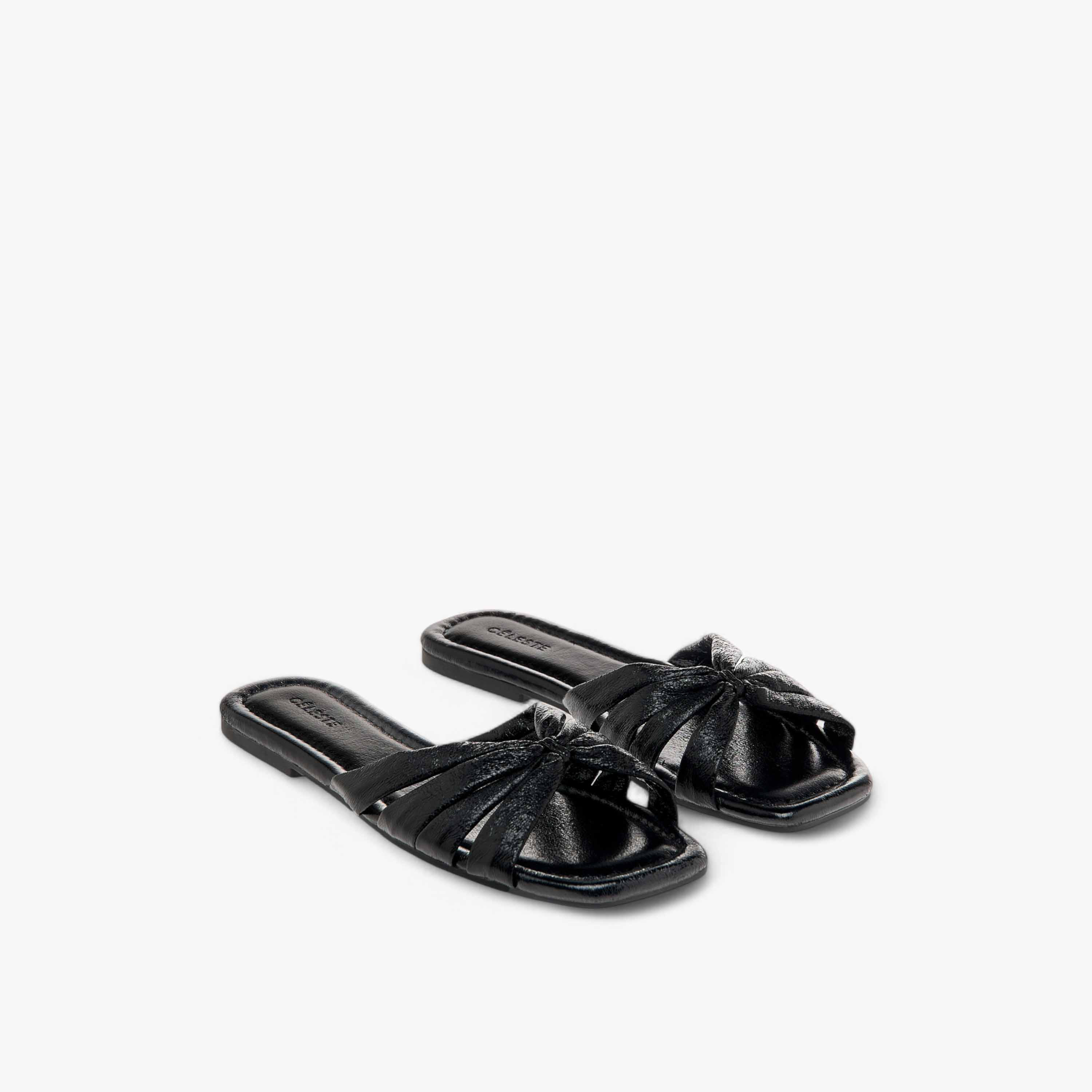 Celeste Women's Metallic Slip-On Flat Sandals-women-shoes-flats-sandals-image-1