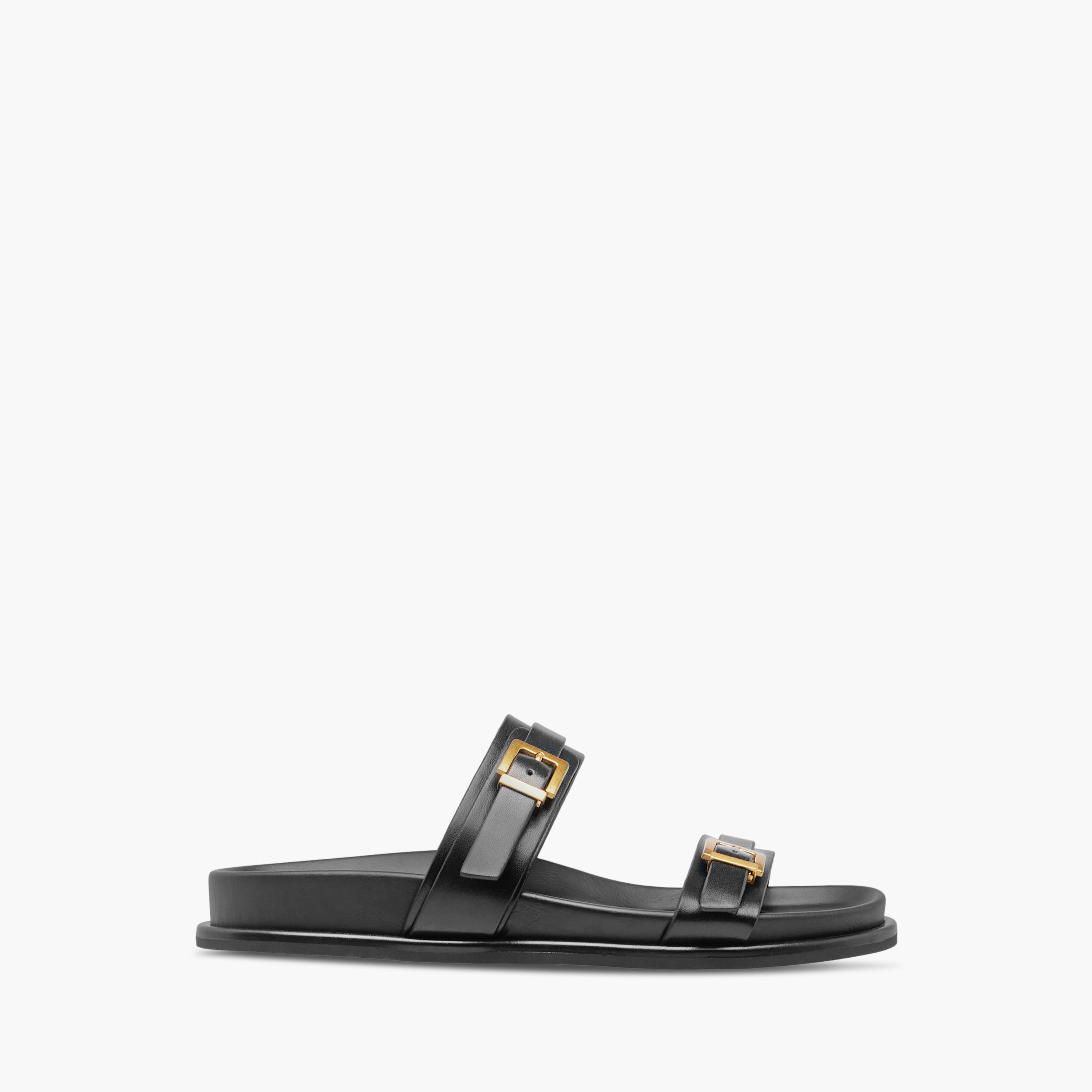 Celeste Women's Buckle Accent Slide Sandals with Slip-On Closure-women-shoes-flats-sandals-image-2