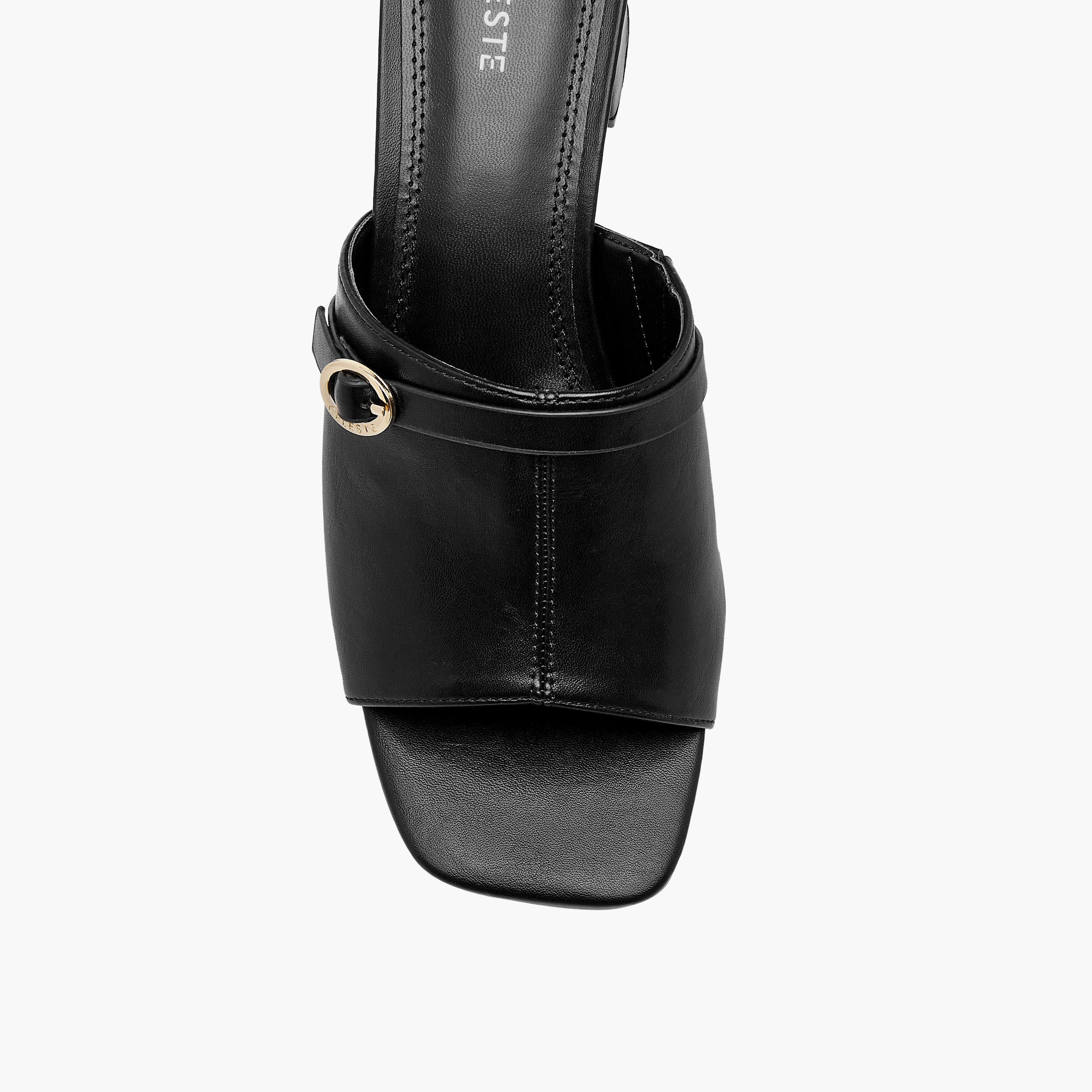 Celeste Women's Buckle Accent Slip-On Sandals with Block Heels-women-shoes-sandals-heeled-image-5