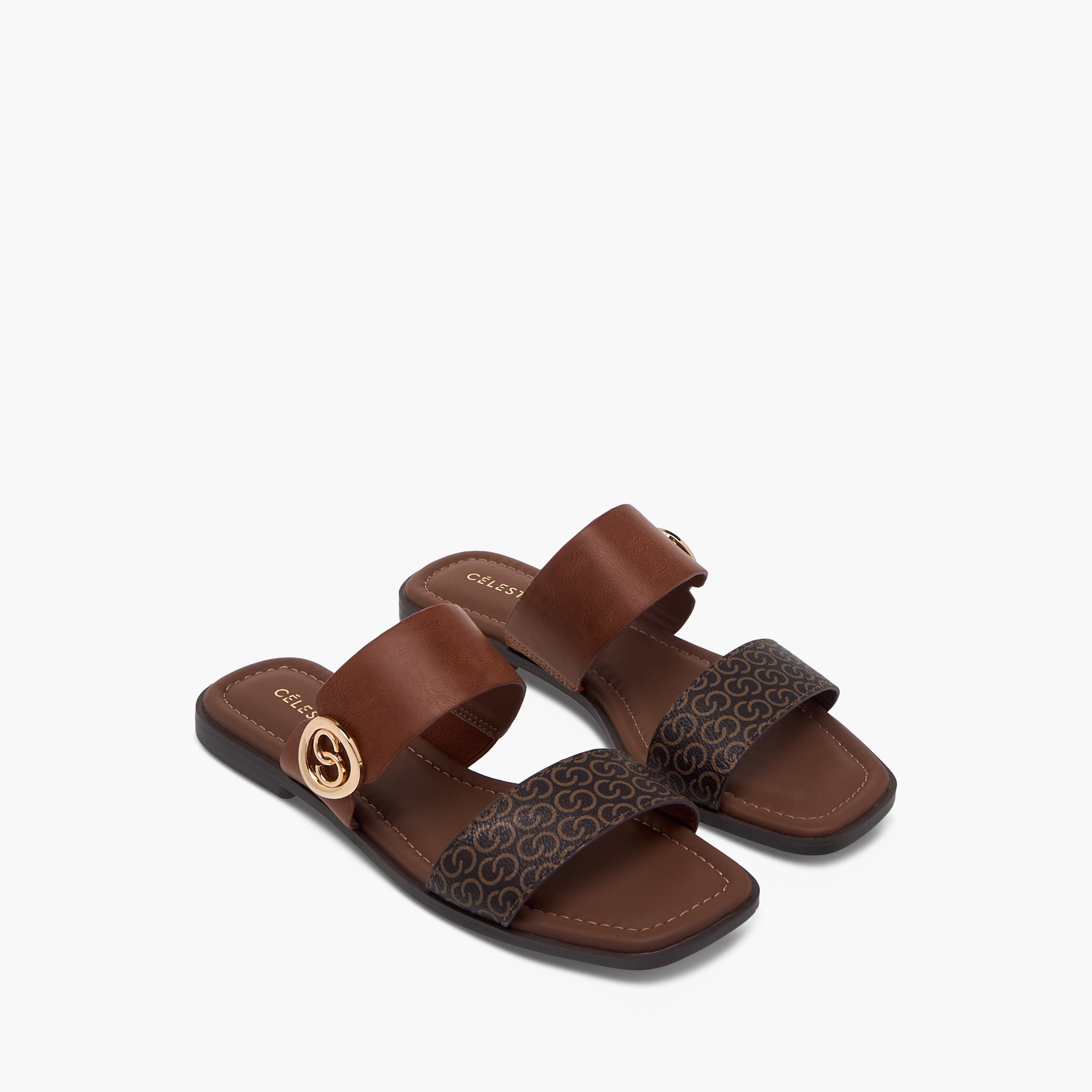 صندل سهل الارتداء بطبعات من سيليست-women-shoes-flats-sandals-image-1