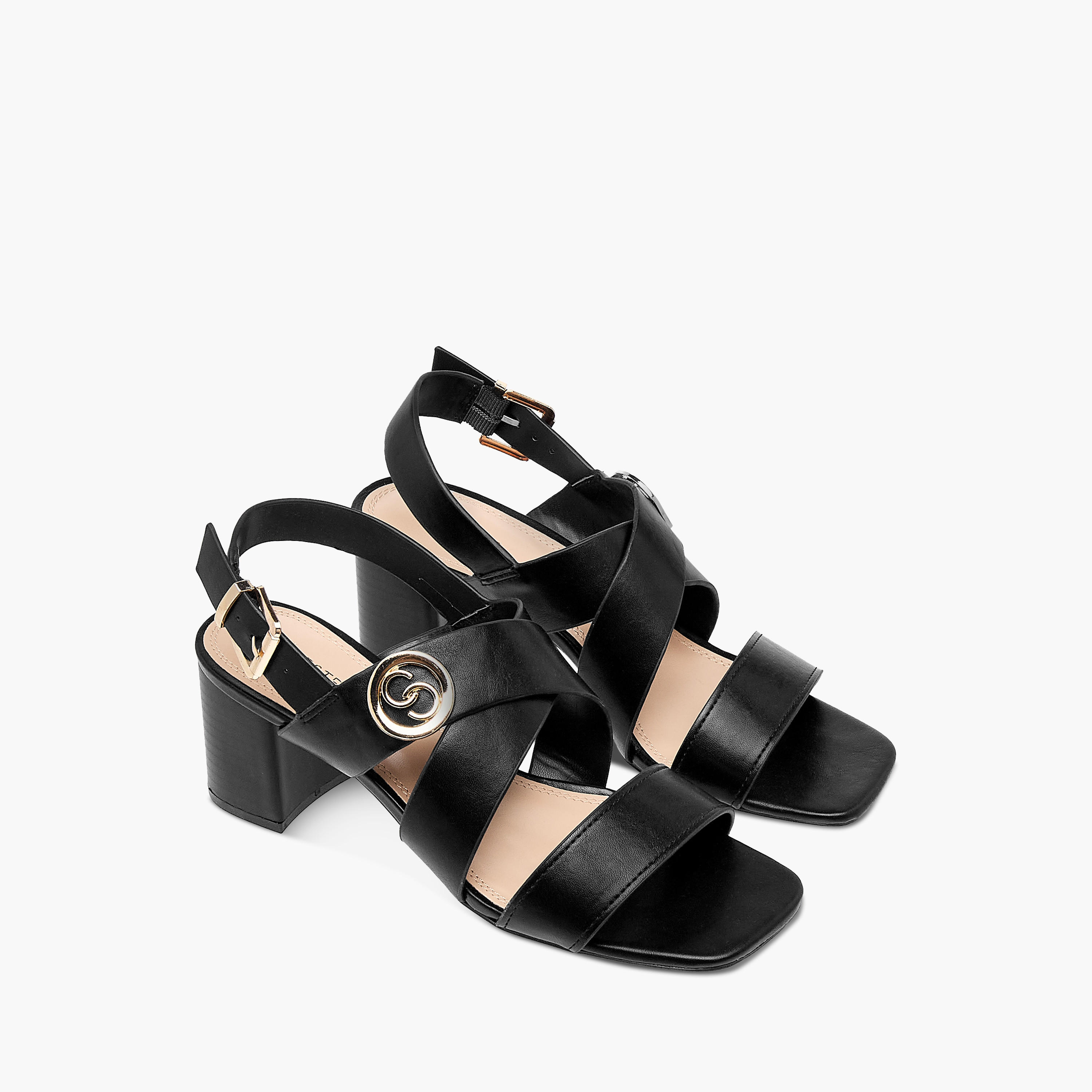 صندل سادة بكعب عريض وأبزيم إغلاق للنساء من سيليست-women-shoes-sandals-heeled-image-5