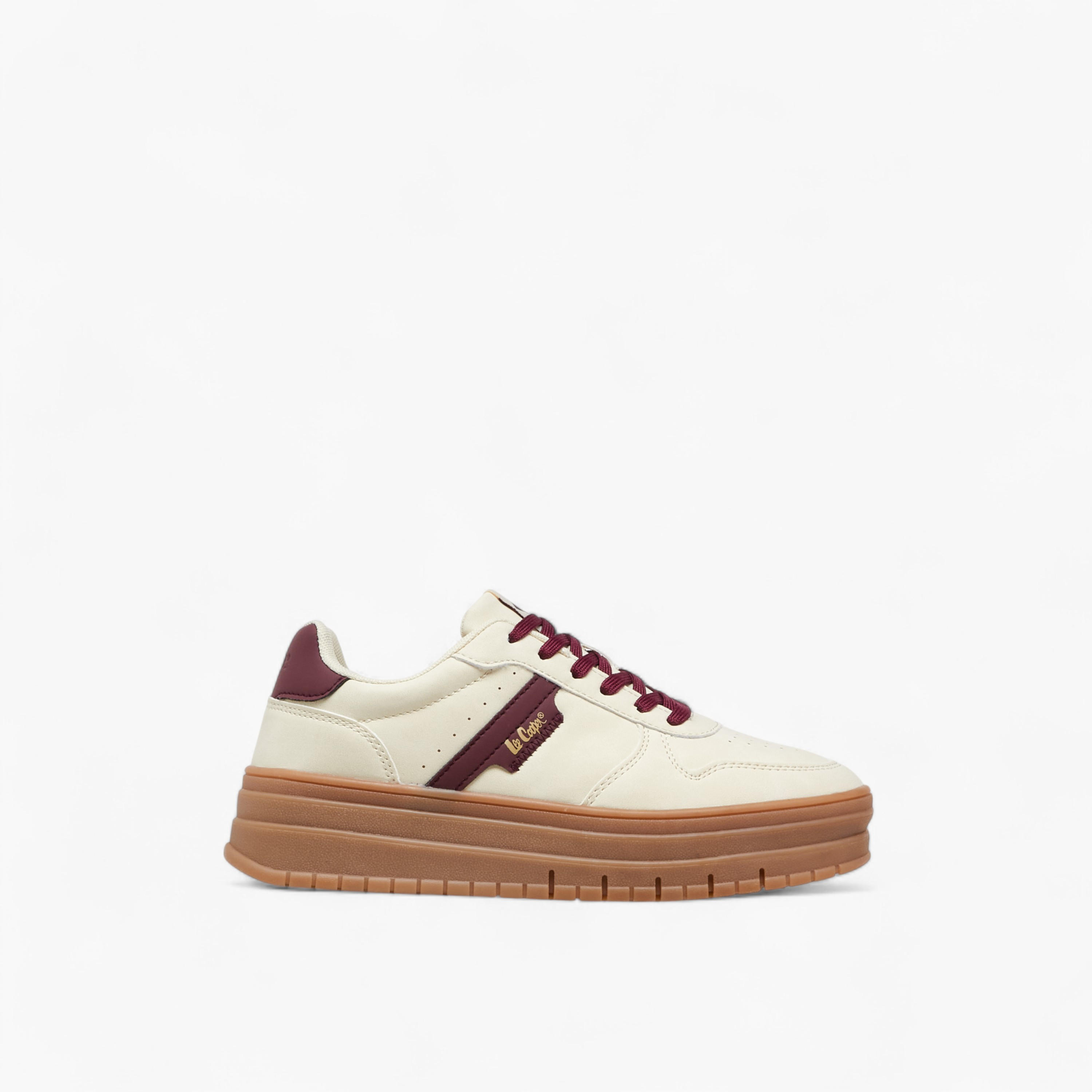 Lee Cooper Women's Perforated Lace-Up Sneakers-women-shoes-sneakers-image-3