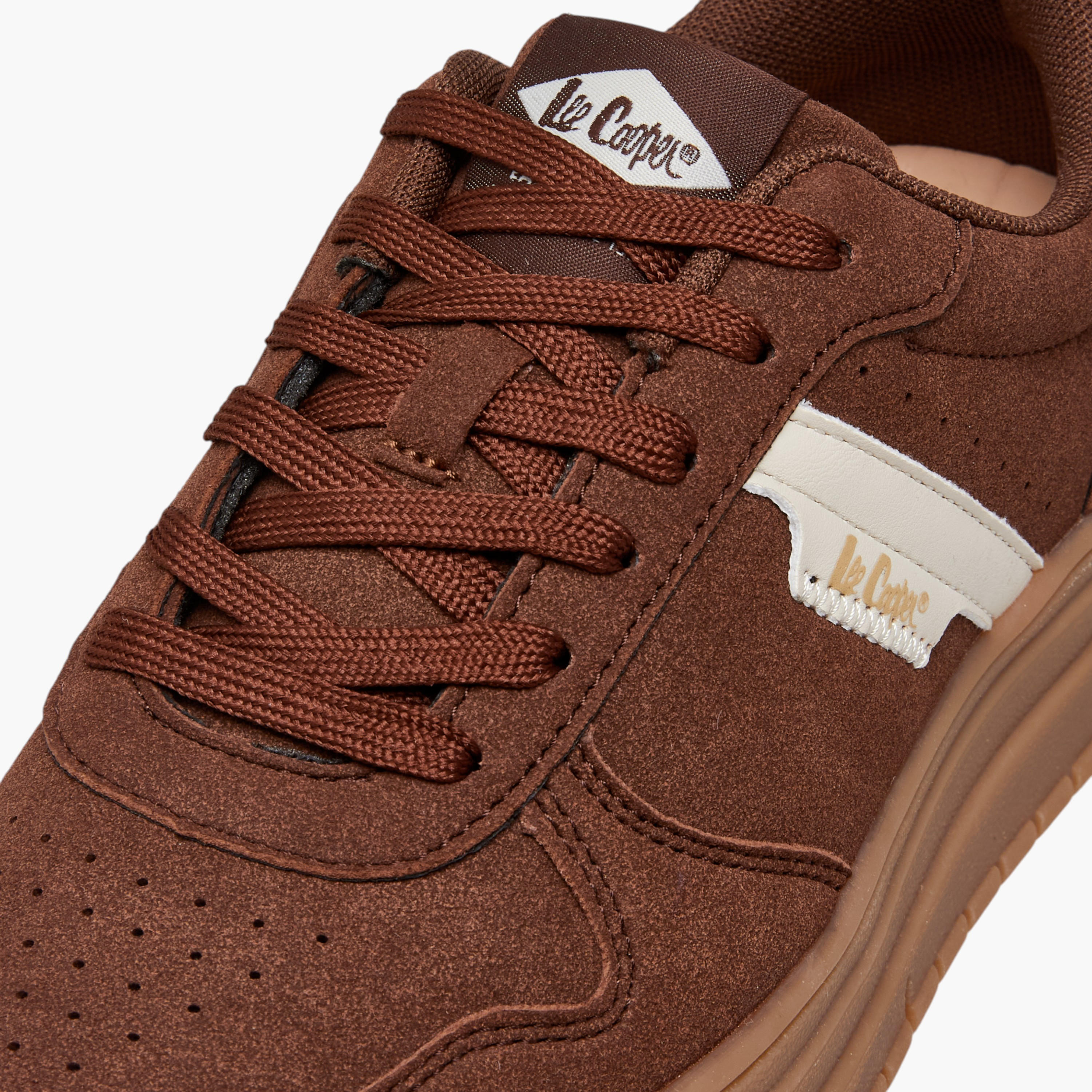 Lee Cooper Women's Perforated Lace-Up Sneakers-women-shoes-sneakers-image-4