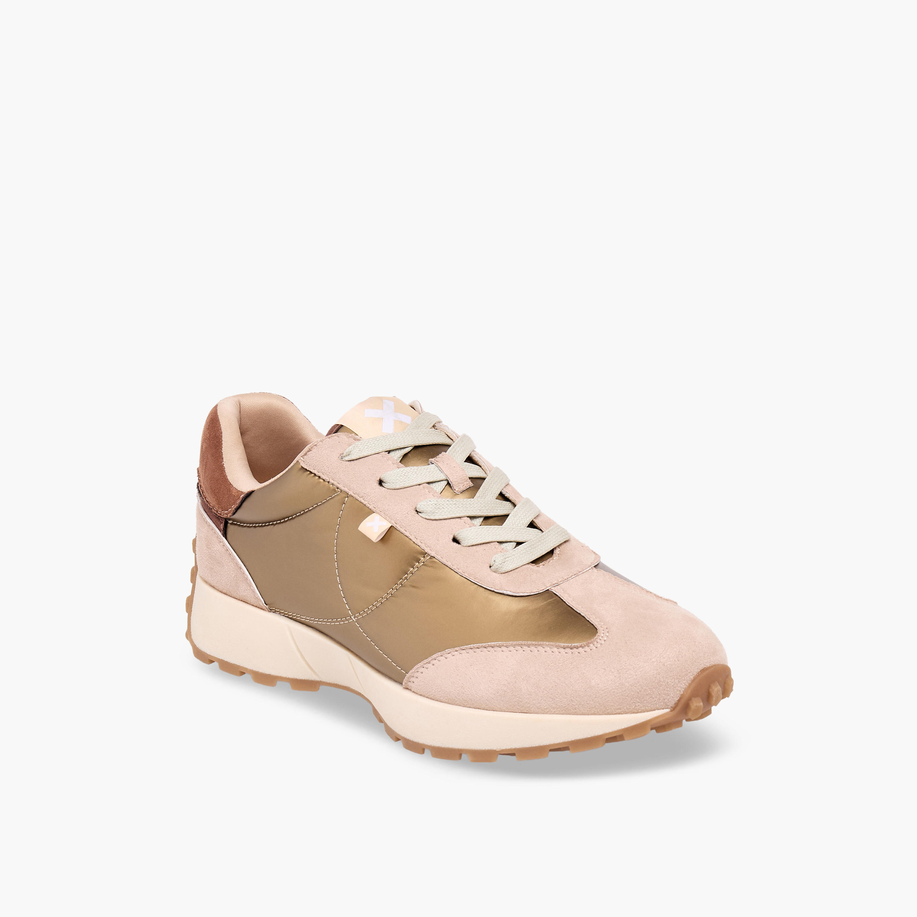 حذاء سنيكرز نسائي برقبة كاحل برباط وتصميم معدني من إكس تي آي-women-shoes-sneakers-image-2