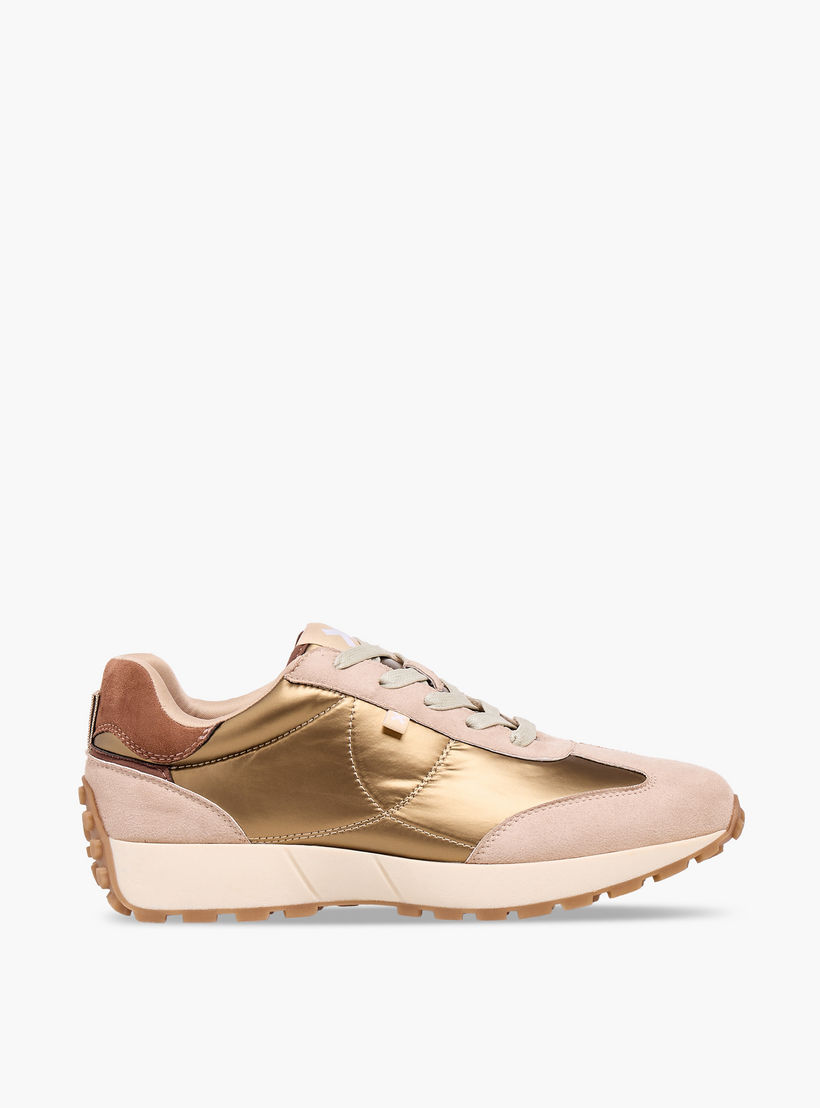حذاء سنيكرز نسائي برقبة كاحل برباط وتصميم معدني من إكس تي آي-women-shoes-sneakers-image-3