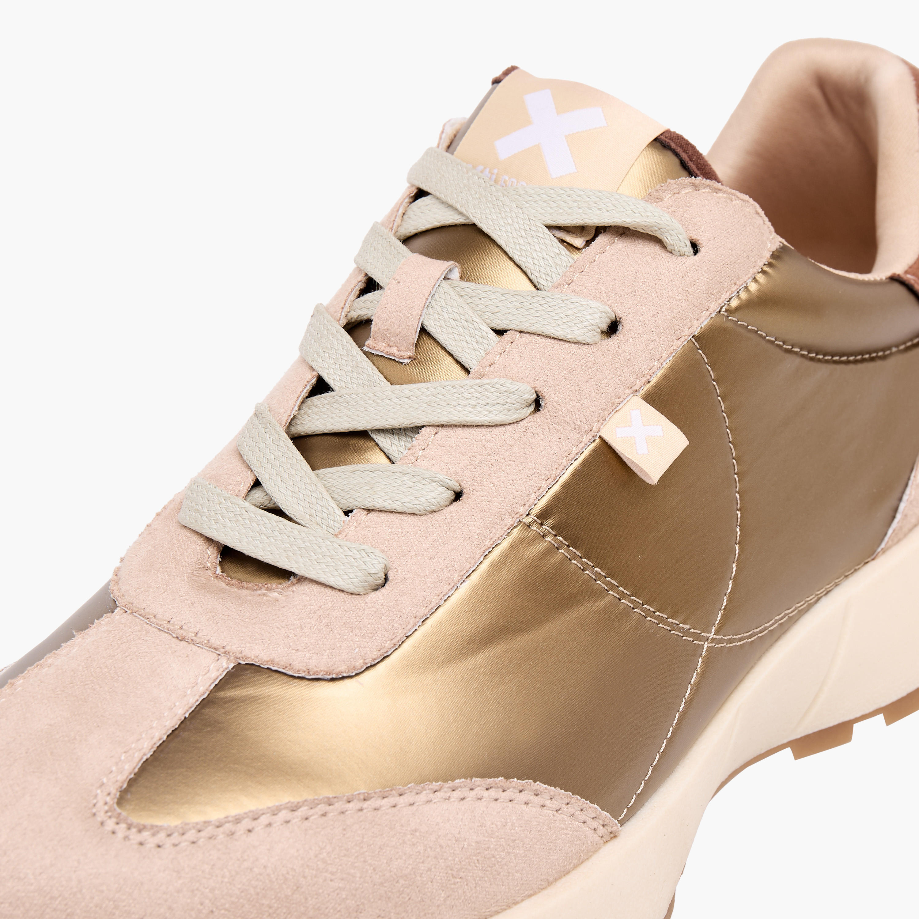 حذاء سنيكرز نسائي برقبة كاحل برباط وتصميم معدني من إكس تي آي-women-shoes-sneakers-image-4