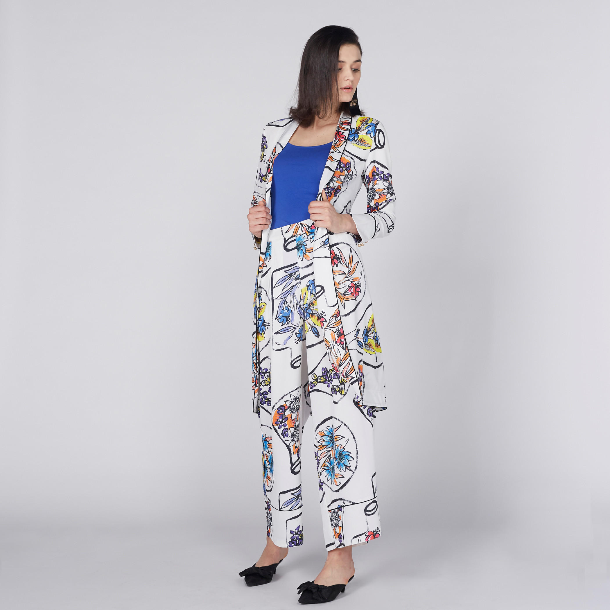 بنطال بالازو بخصر مطّاطي وطبعات من إيل-women-clothing-bottoms-trousers-image-3