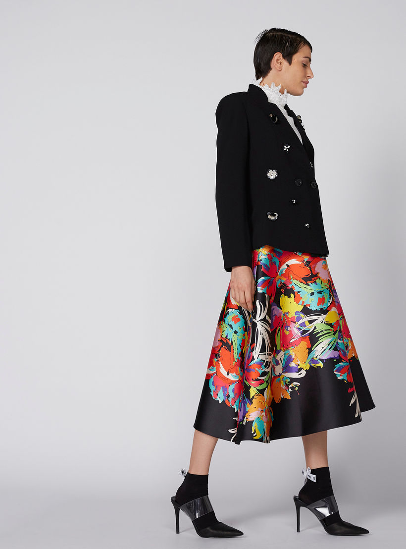 تنورة متوسطة الطول بخصر مطّاطي وطبعات من إيل-women-clothing-bottoms-skirts-image-2