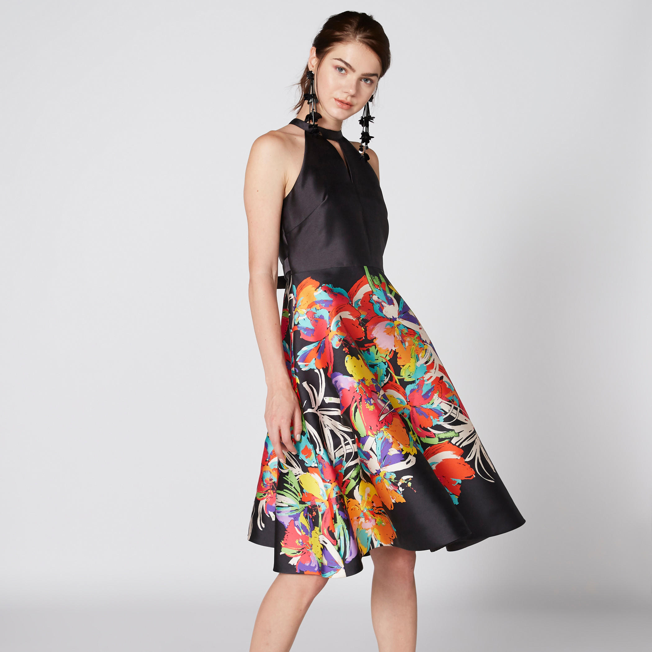 فستان بطبعات ورباط من إيل-women-clothing-dresses-image-1