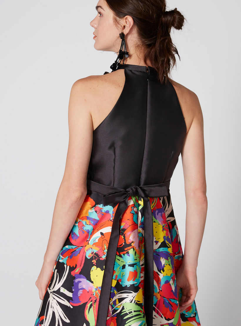 فستان بطبعات ورباط من إيل-women-clothing-dresses-image-2