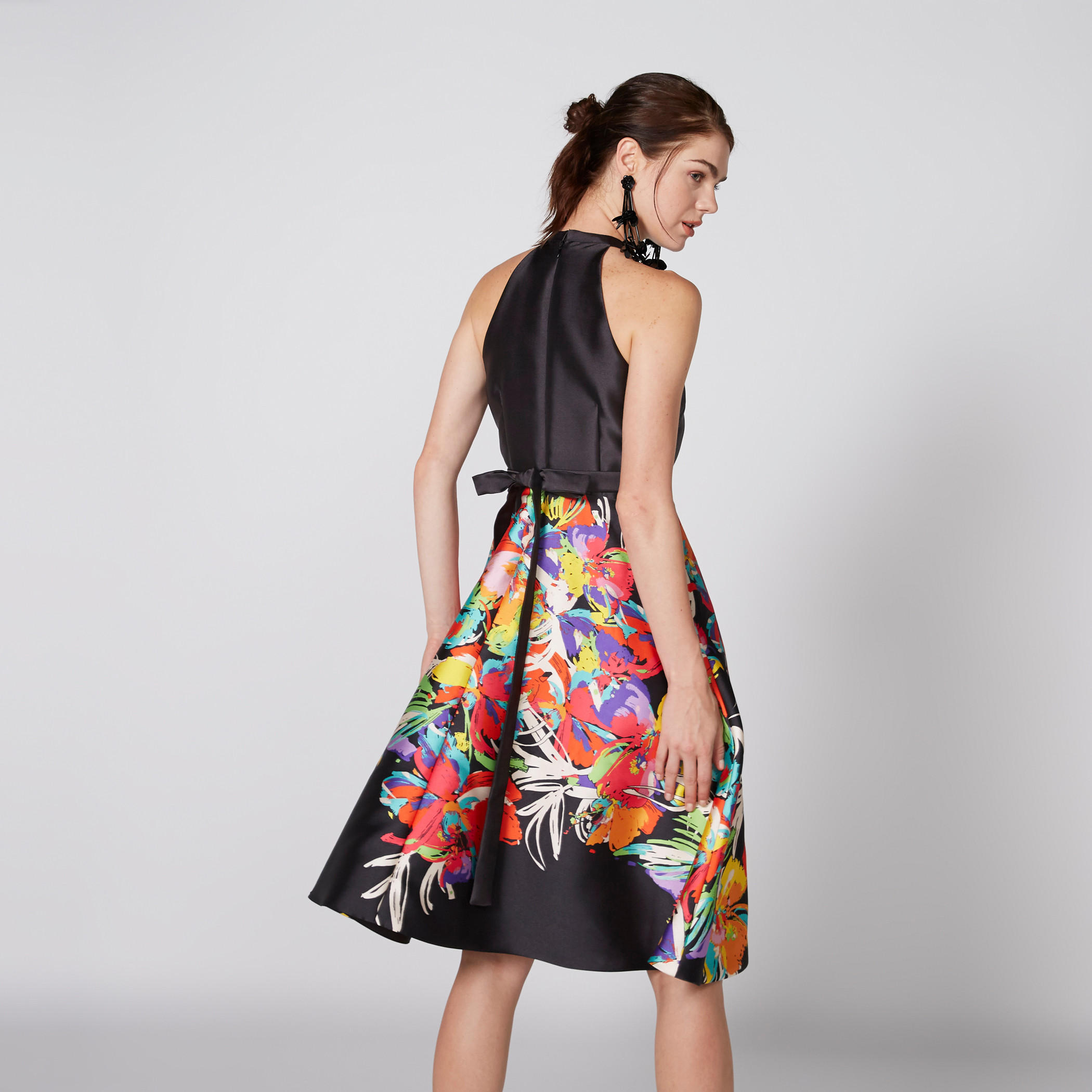 فستان بطبعات ورباط من إيل-women-clothing-dresses-image-3