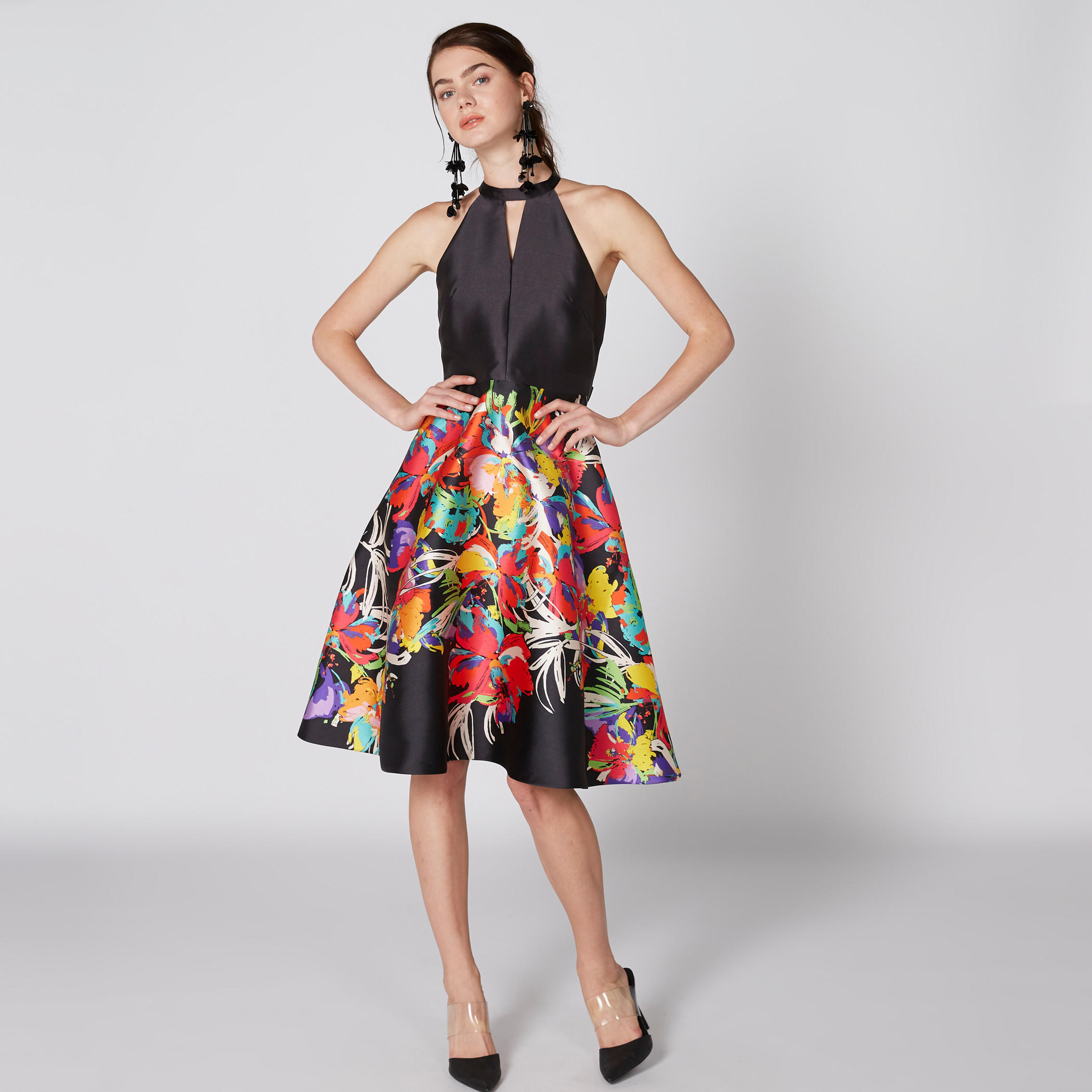فستان بطبعات ورباط من إيل-women-clothing-dresses-image-4