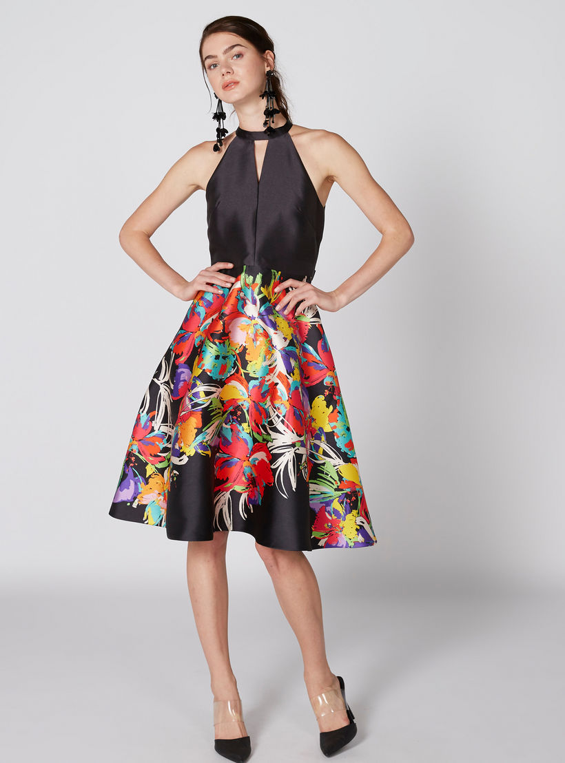 فستان بطبعات ورباط من إيل-women-clothing-dresses-image-4