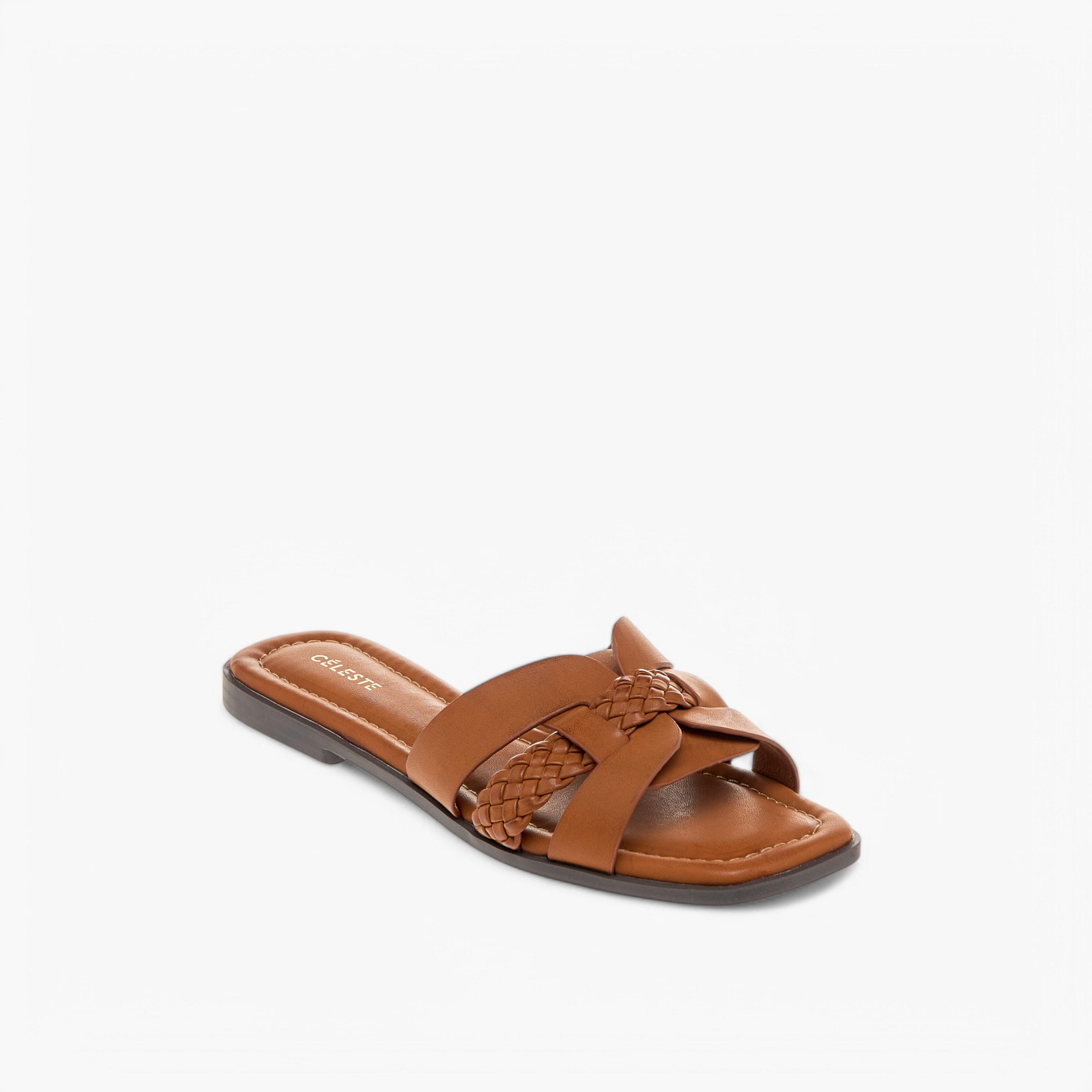 صندل سهل الارتداء وبارز الملمس للنساء من سيليست-women-shoes-flats-sandals-image-2