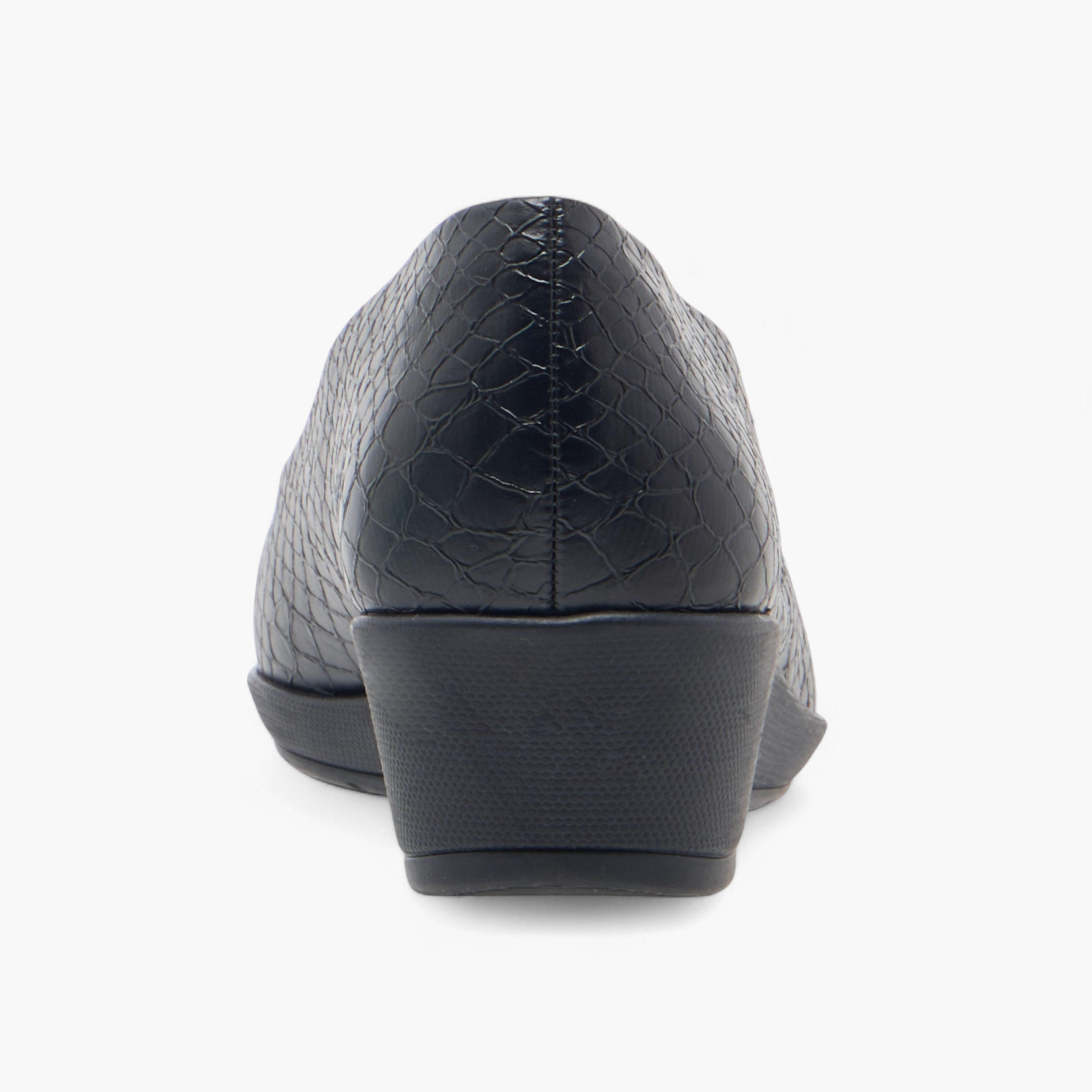 Piccadilly Textured Slip-On Ballerina Shoes with Wedge Heels-women-shoes-ballerinas-image-5