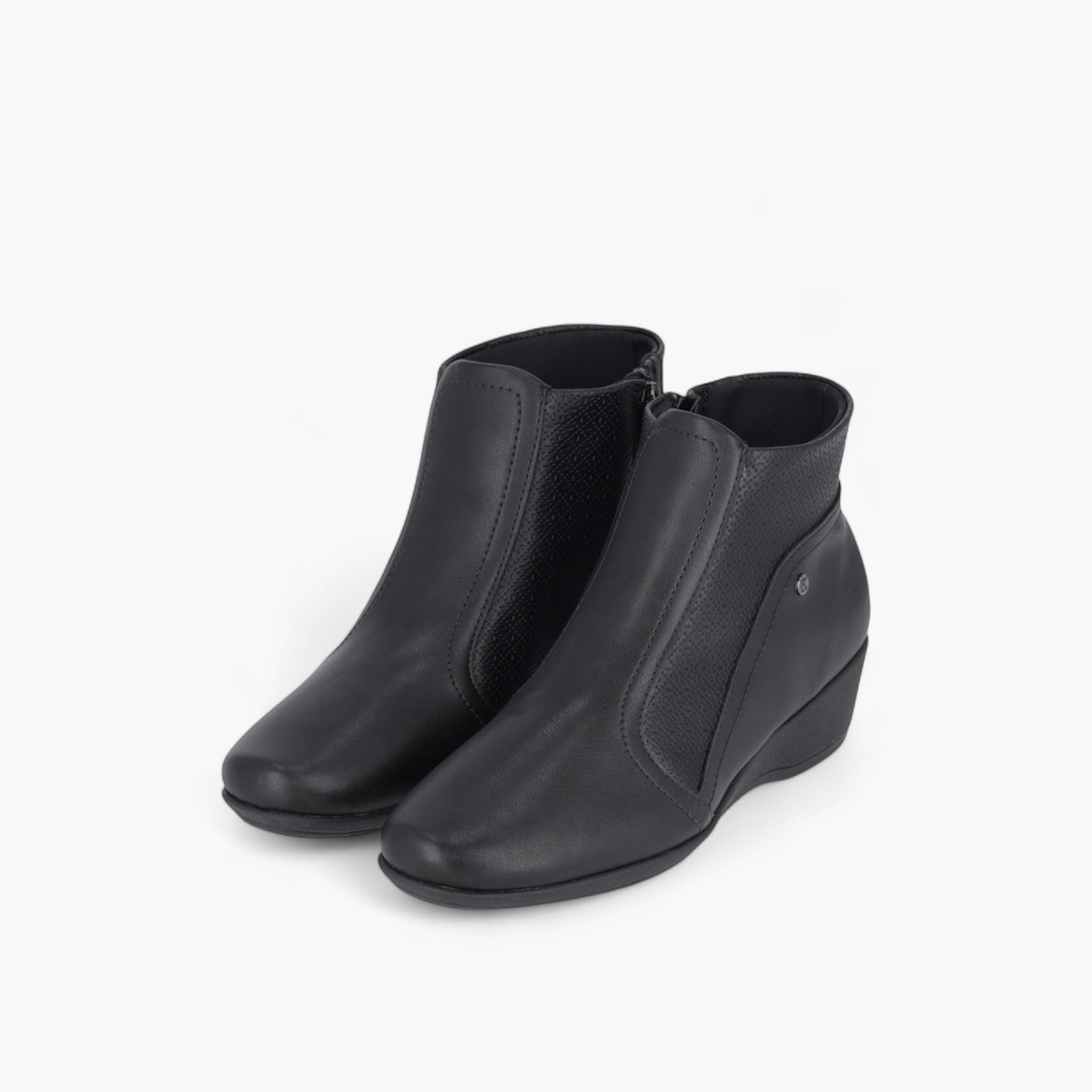 Piccadilly Women's Wedge Heel Ankle Boots-women-shoes-boots-image-1