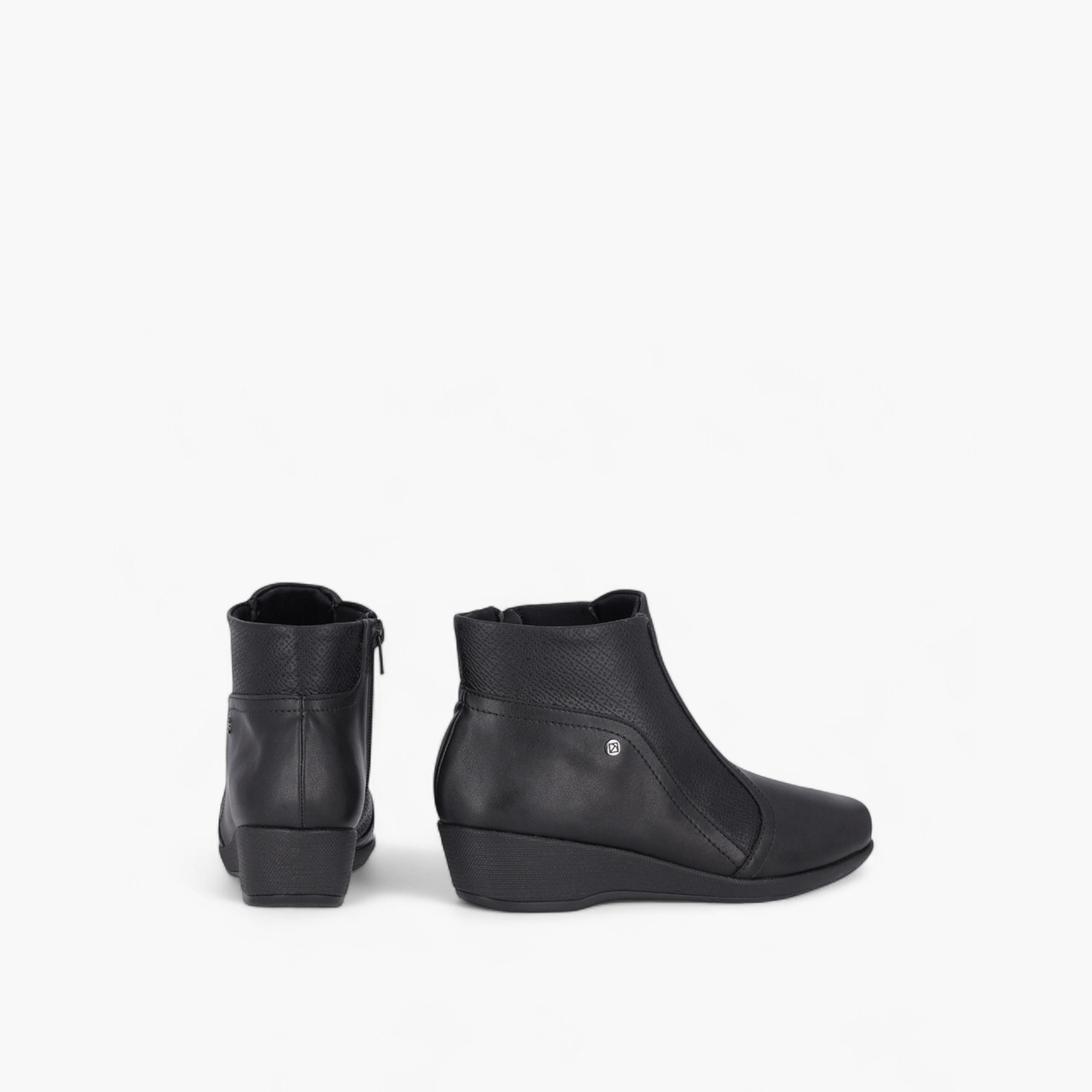 Piccadilly Women's Wedge Heel Ankle Boots-women-shoes-boots-image-3