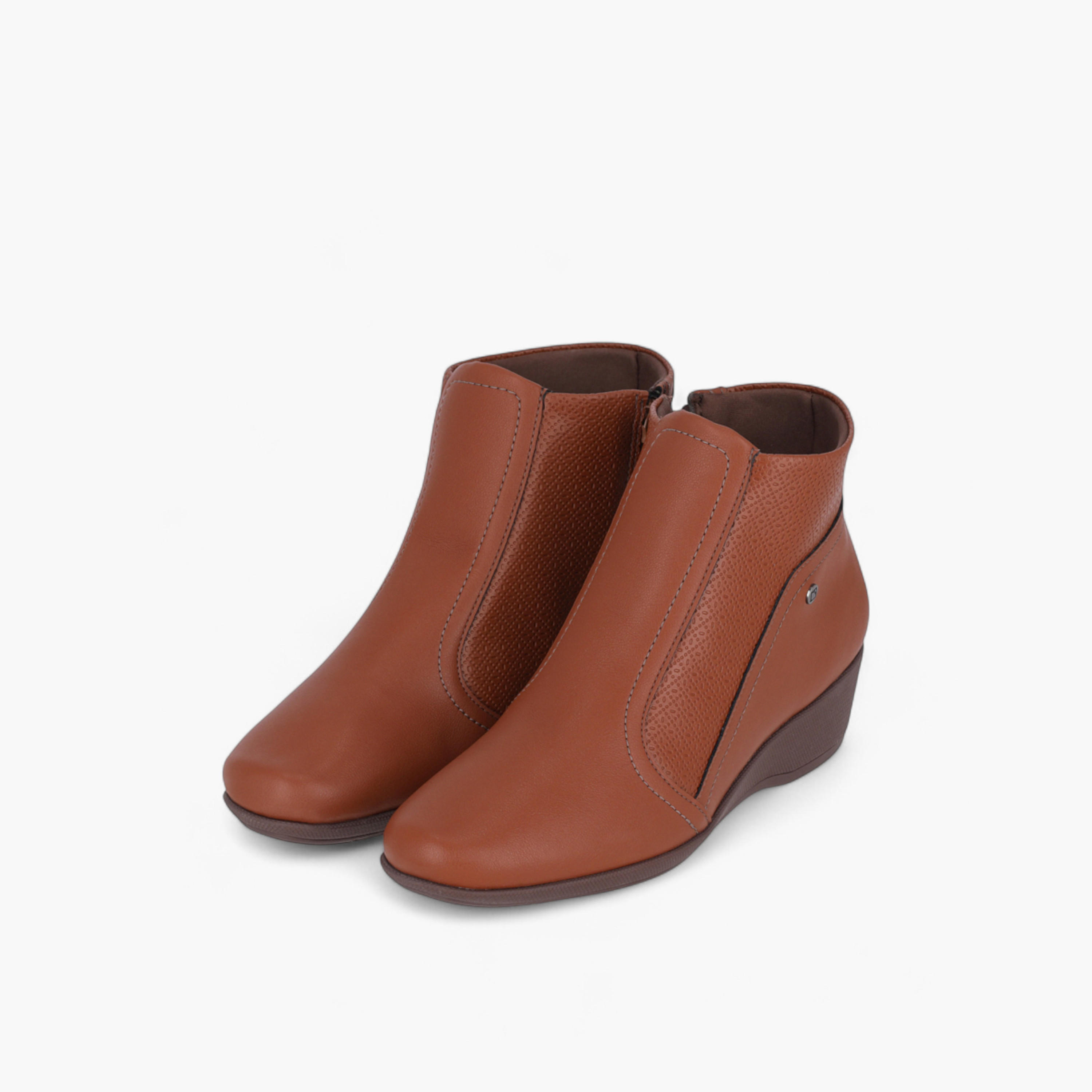 Piccadilly Women's Wedge Heel Ankle Boots-women-shoes-boots-image-1