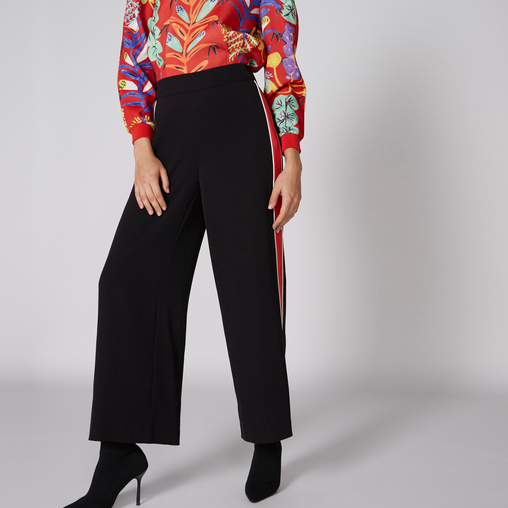 بنطال بالازو طويل بخصر مطاطي من إيل-women-clothing-bottoms-trousers-image-2