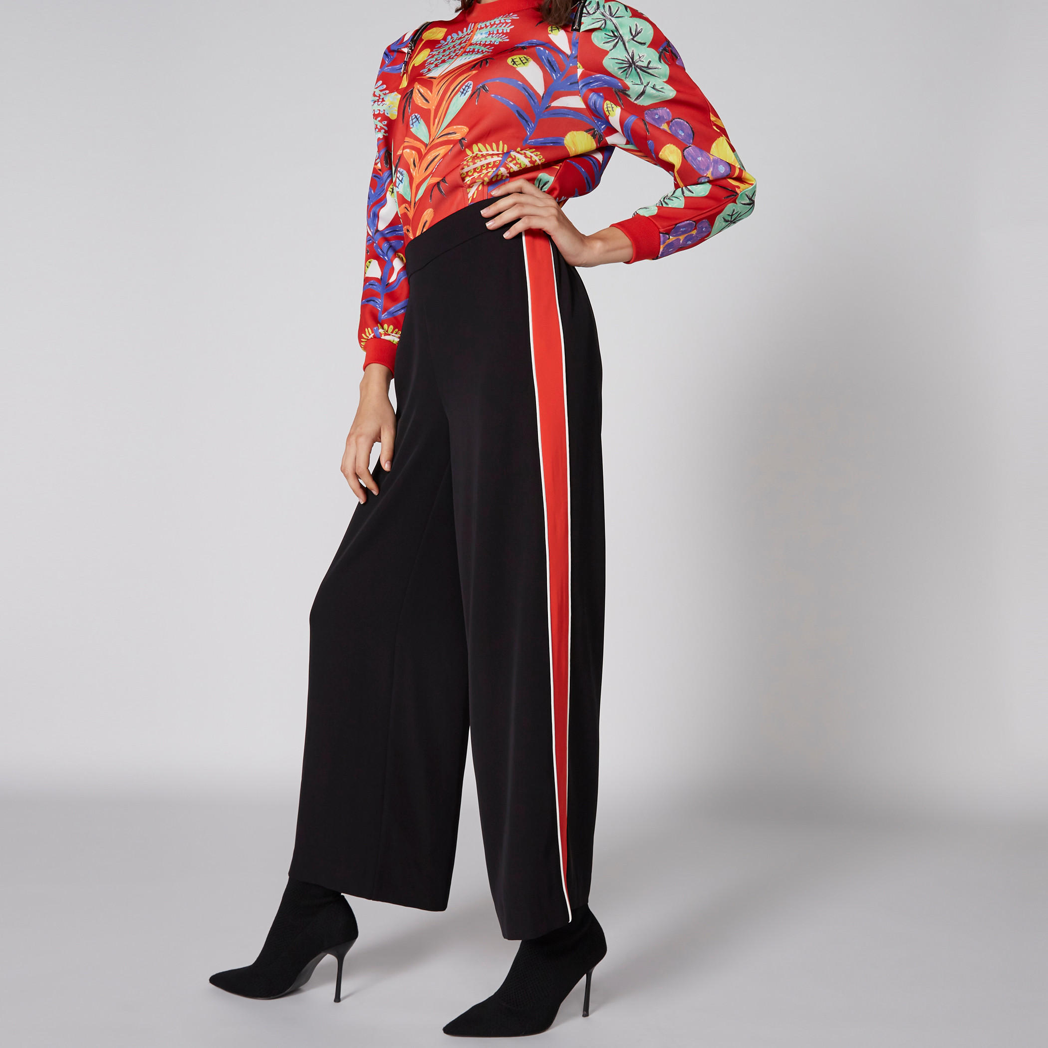 بنطال بالازو طويل بخصر مطاطي من إيل-women-clothing-bottoms-trousers-image-4