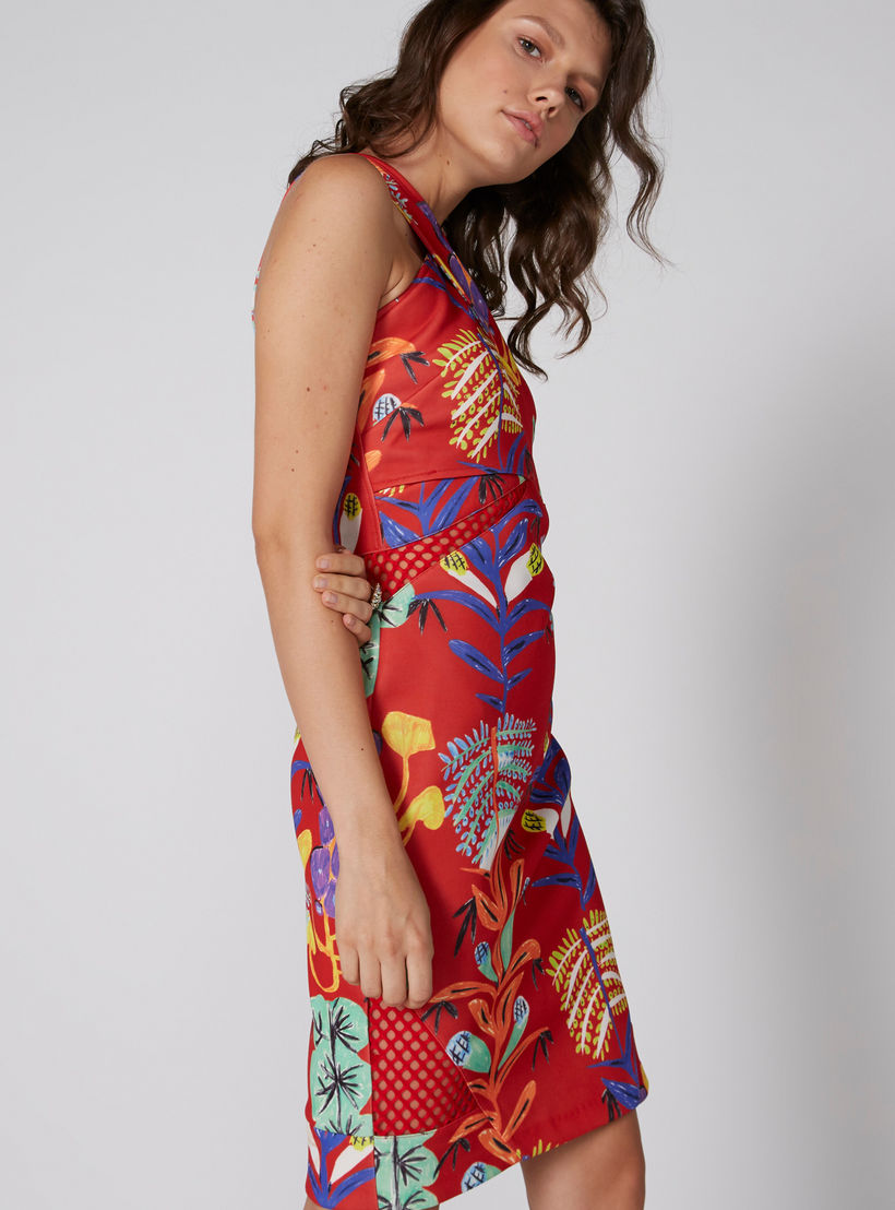 فستان دون أكمام بطبعات زهرية وسحّاب إغلاق من إيل-women-clothing-dresses-image-4
