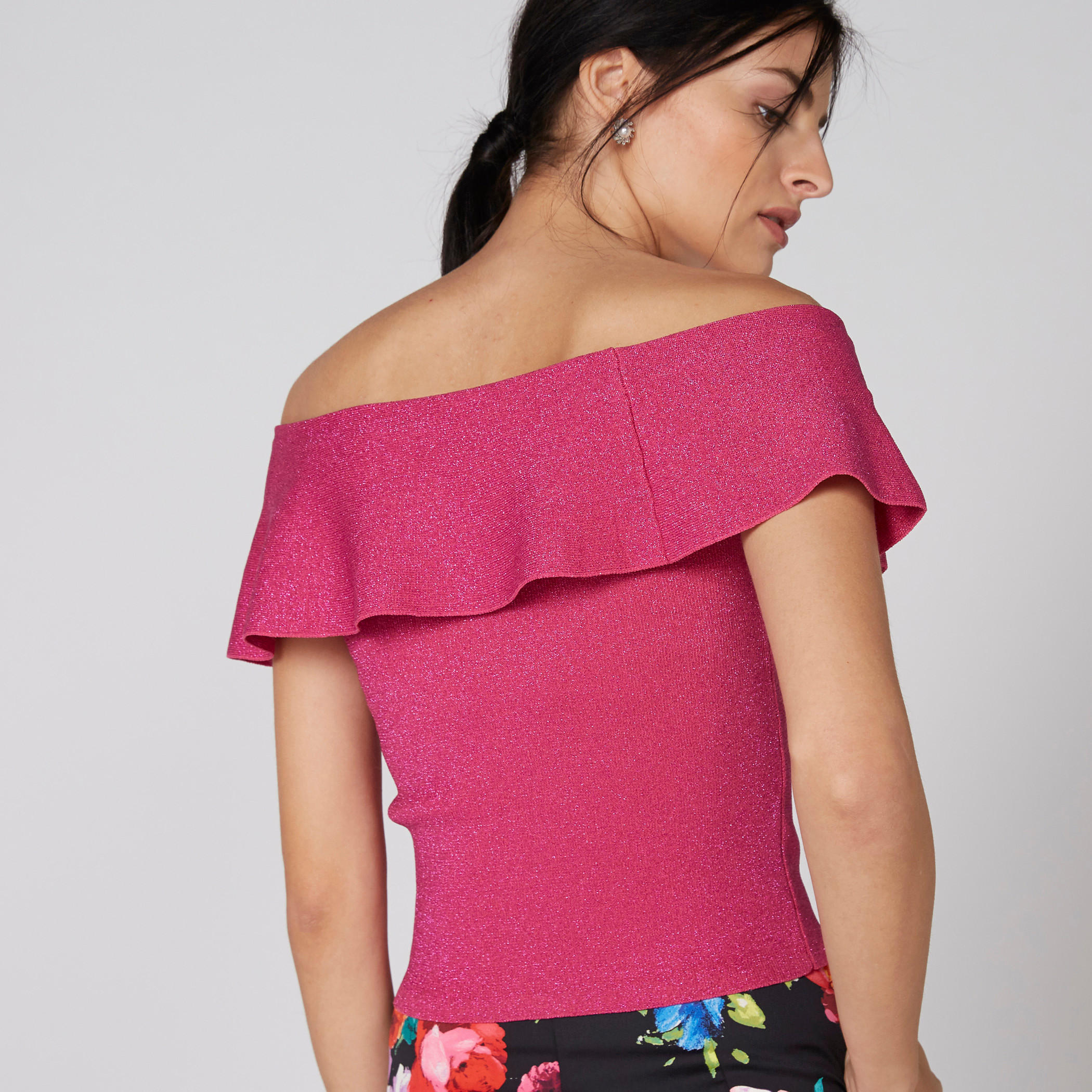 بلوزة مكشوفة الأكتاف بتفاصيل كشكش من إيل-women-clothing-shirtsandblouses-blouses-image-2