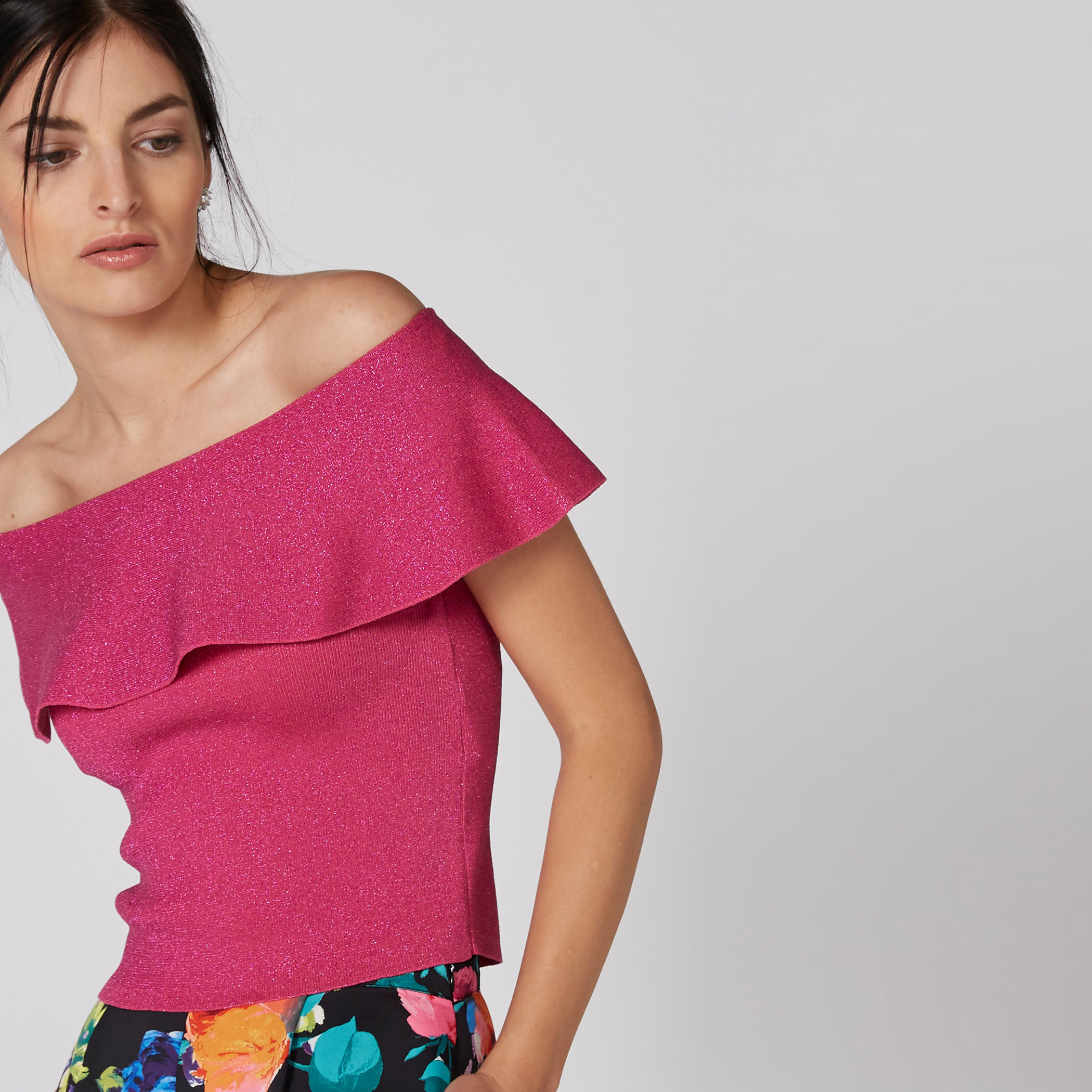 بلوزة مكشوفة الأكتاف بتفاصيل كشكش من إيل-women-clothing-shirtsandblouses-blouses-image-4