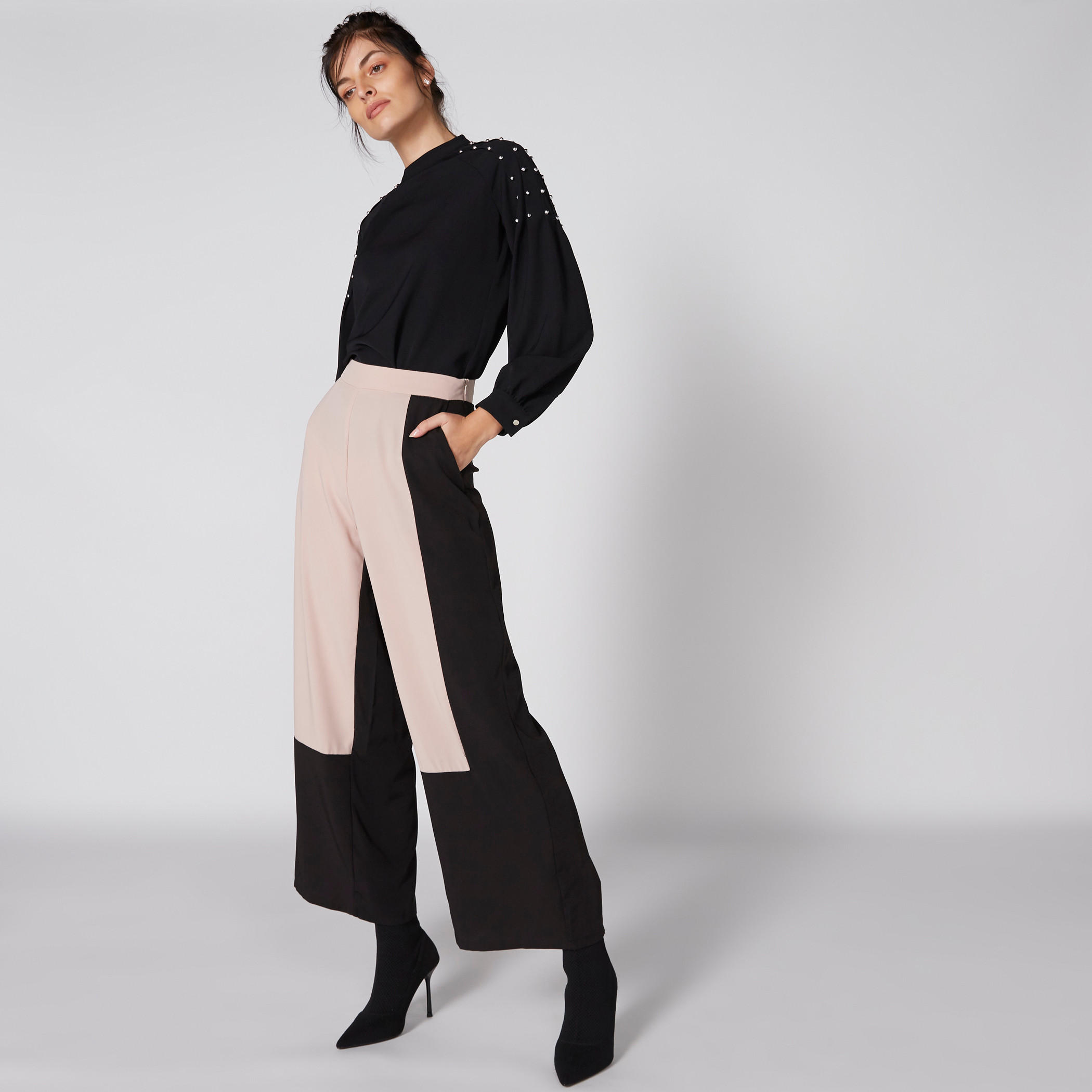 Elle Embellished Top with High Neck and Long Sleeves-women-clothing-shirtsandblouses-blouses-image-3